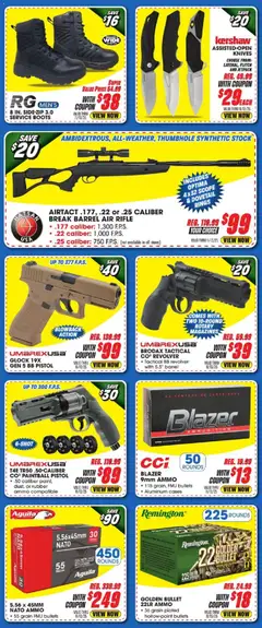 Preview of Big 5 Sporting Goods weekly ads valid from 07.11.2025 | Page: 7 | Products: Jacket, Boots, Ammo, Rifle