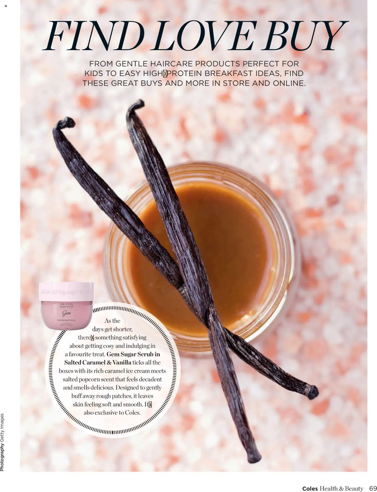 Coles catalogue - valid from 07.04.2026 | Page: 69 | Products: Gem, Scrub, Popcorn, Ice cream