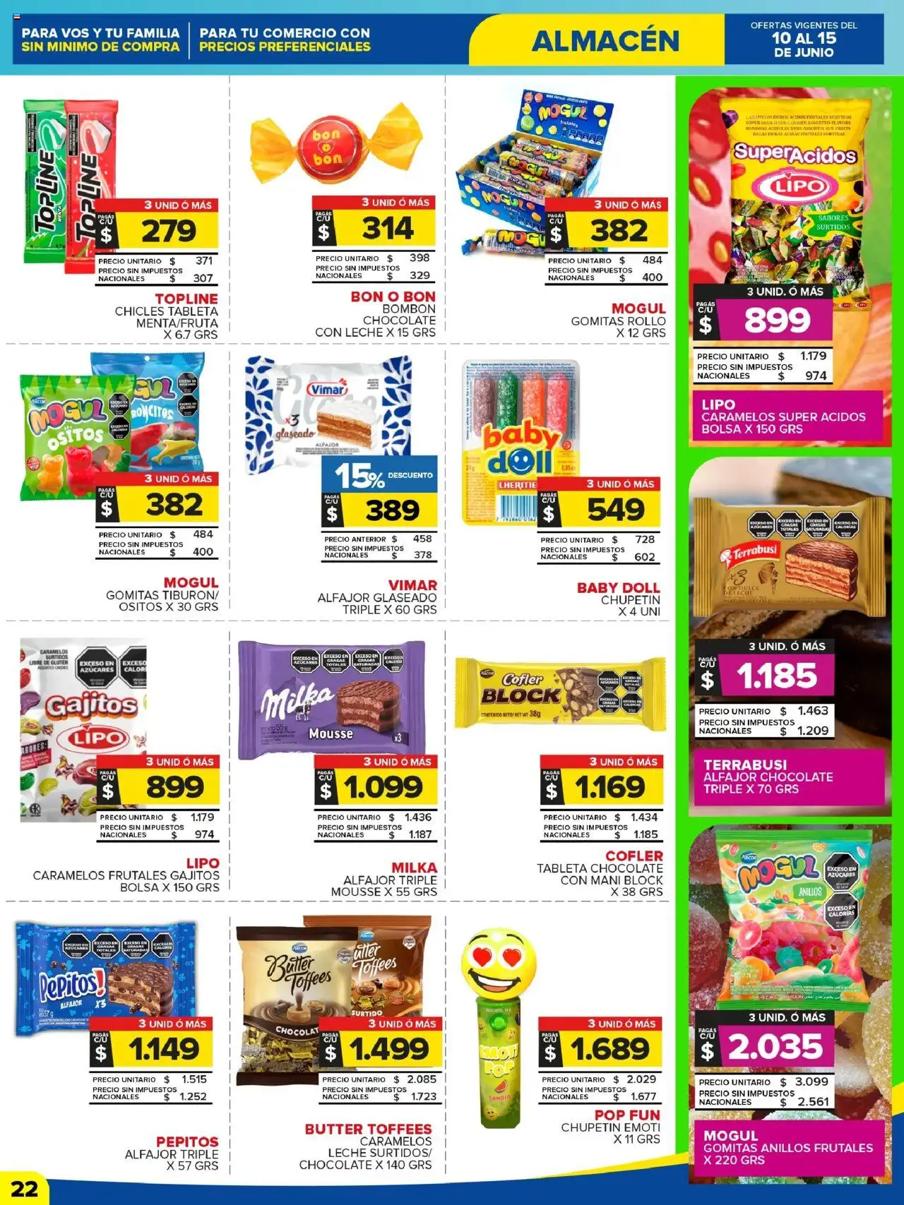 Carrefour Maxi catálogo │ válido desde el 10.06.2025 | Página: 22 | Productos: Bolsa, Gomitas, Chicles, Dulce de leche