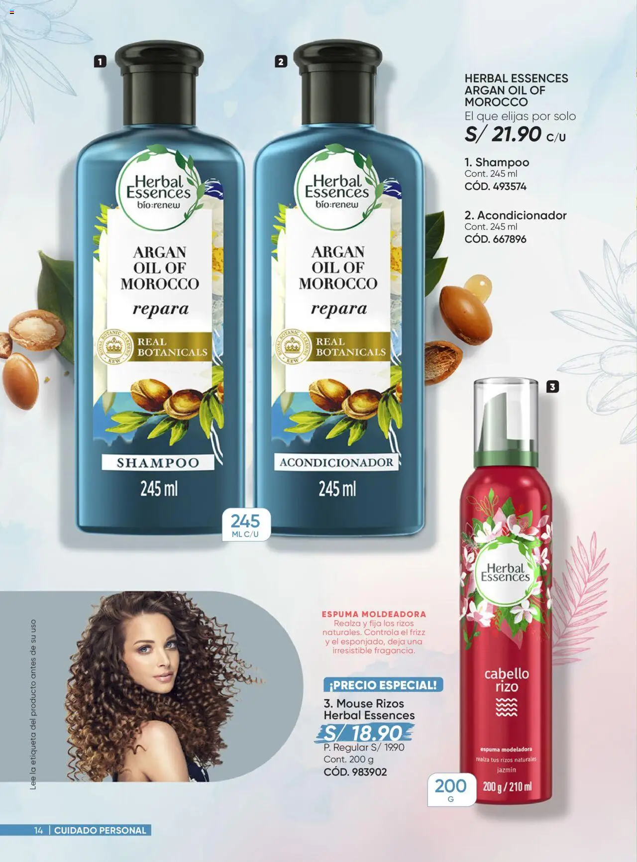 Catálogo Azzorti válido desde 18.08.2025 | Página: 14 | Productos: Shampoo, Acondicionador, Mouse