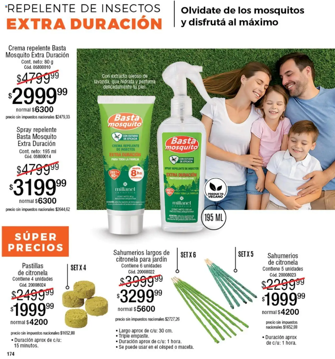 Millanel - Catálogo │ válido desde el 20.10.2025 | Página: 174 | Productos: Repelente, Citronela, Crema