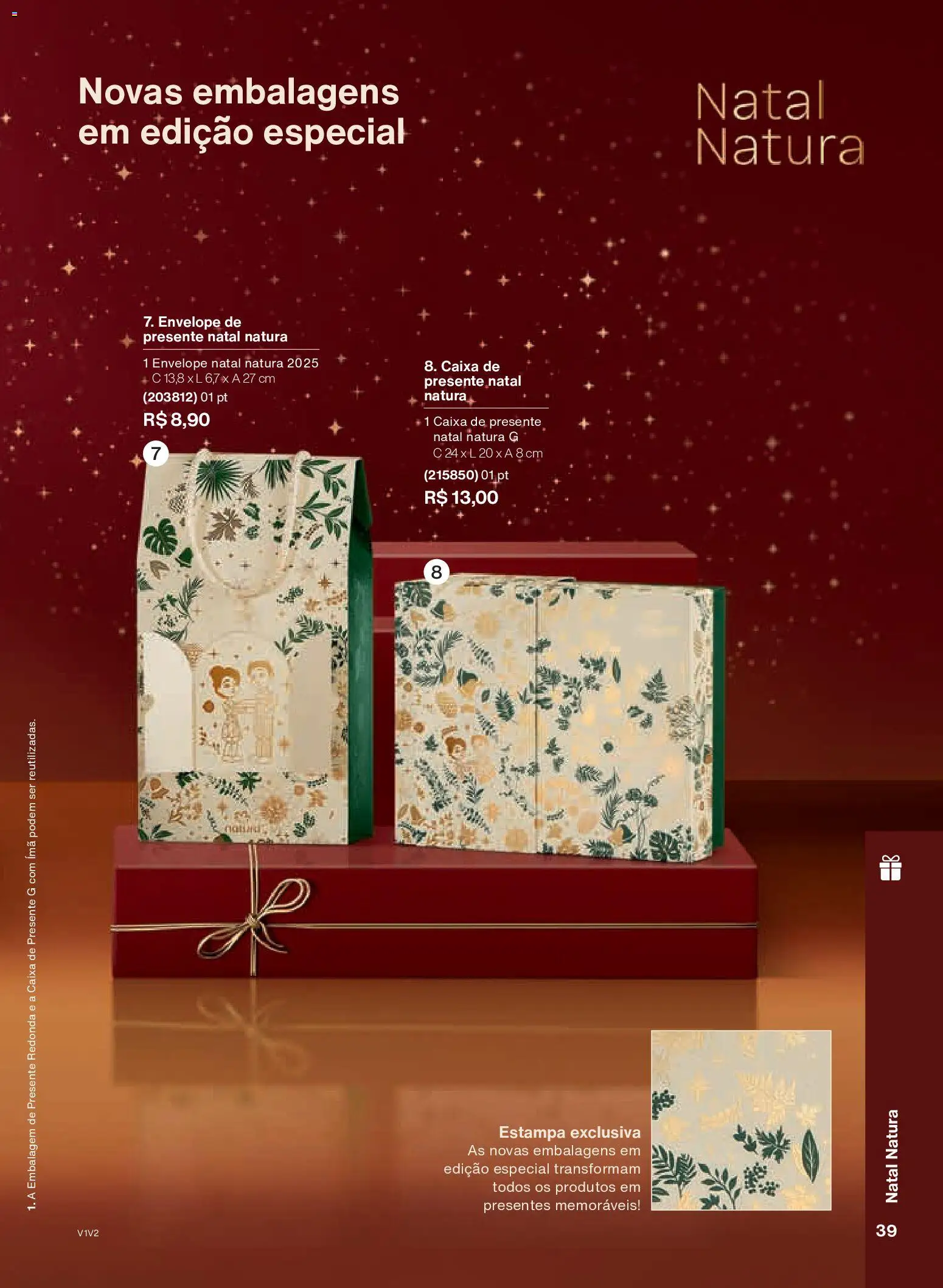 Natura Folheto - válido de 26.11.2025 | Página: 39 | Produtos: Caixa, Envelope
