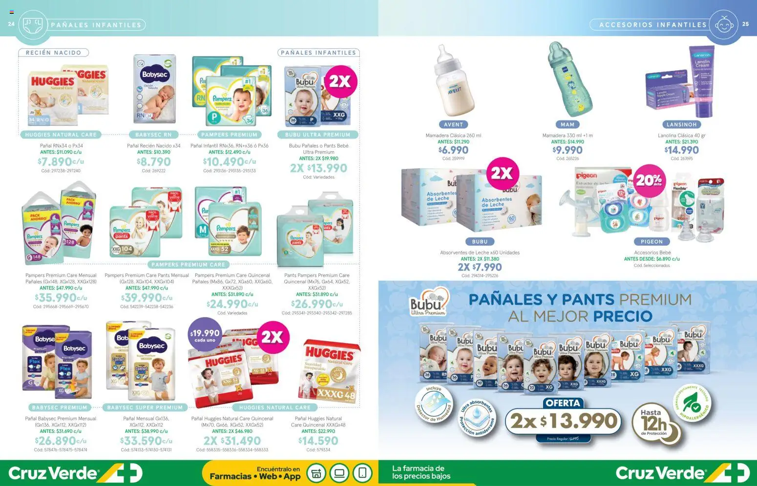 Cruz Verde Descuentos │ válido desde el 01.01.2026 | Página: 13 | Productos: Mamadera, Pañales, Flexible, Leche