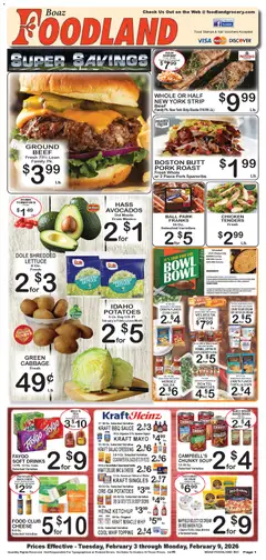 Preview of Foodland weekly ads valid from 03.02.2026