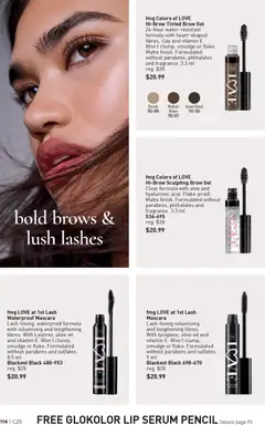 Preview of fmg LOVE at 1st Lash Waterproof Mascara, Lash-loving, waterproof formula with volumizing and lengthening fibres. With Lashrez, olive oil and vitamin E. Won't clump, smudge or flake. Formulated without parabens and sulfates. 8.5 ml from shop Avon valid from 04.12.2025 | Page: 114