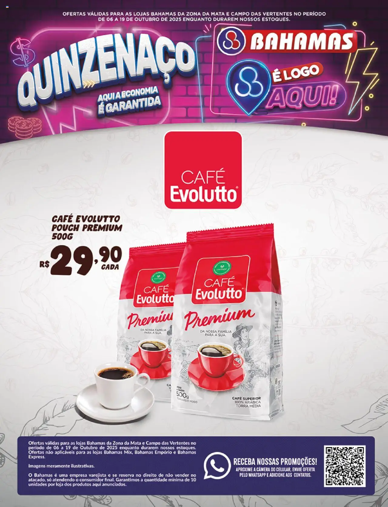 Bahamas Supermercados Folheto - válido de 06.10.2025 | Página: 1 | Produtos: Café, Câmera