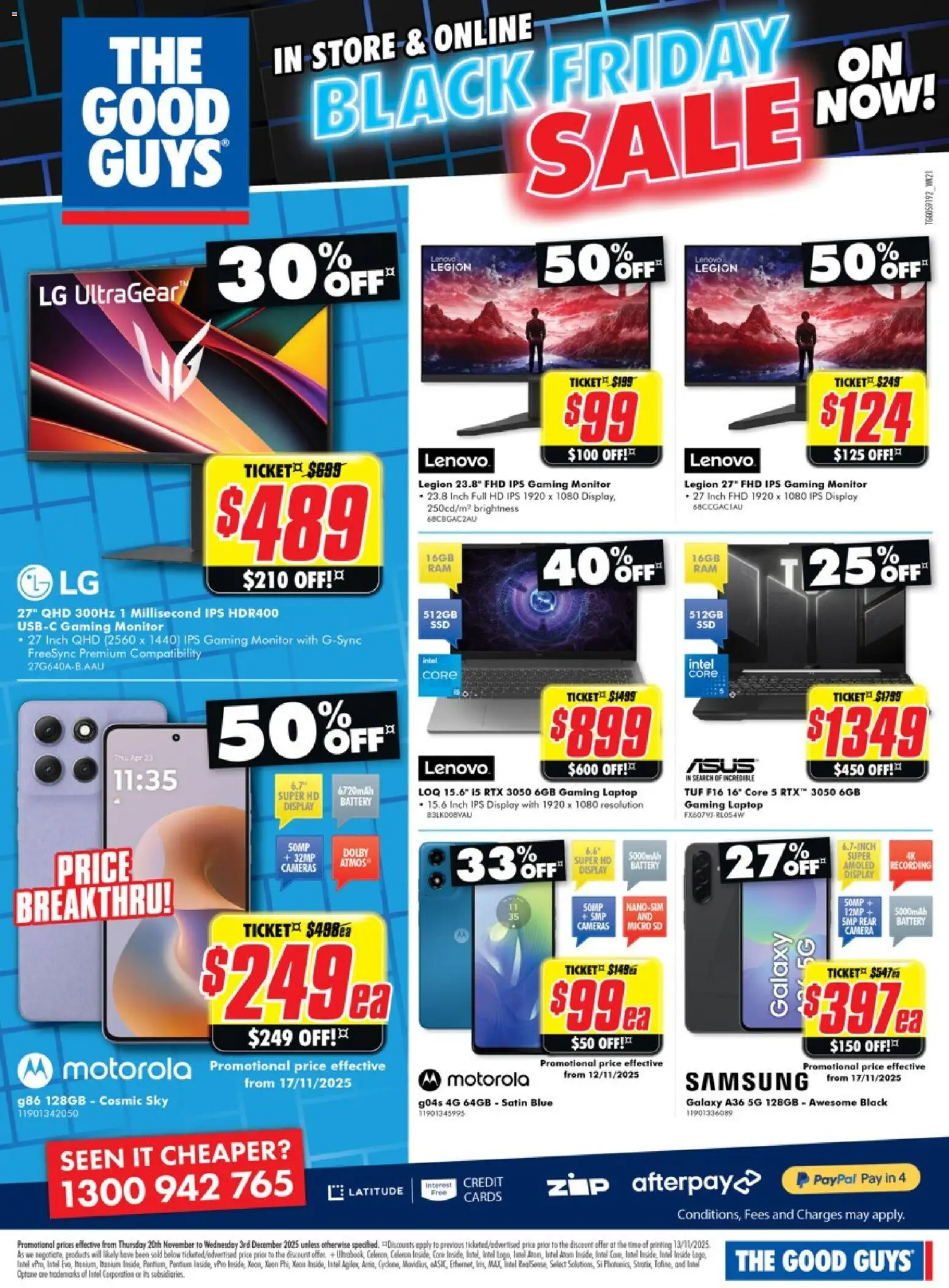 The Good Guys catalogue - valid from 19.11.2025 | Page: 21 | Products: Battery, Monitor, Camera, Laptop