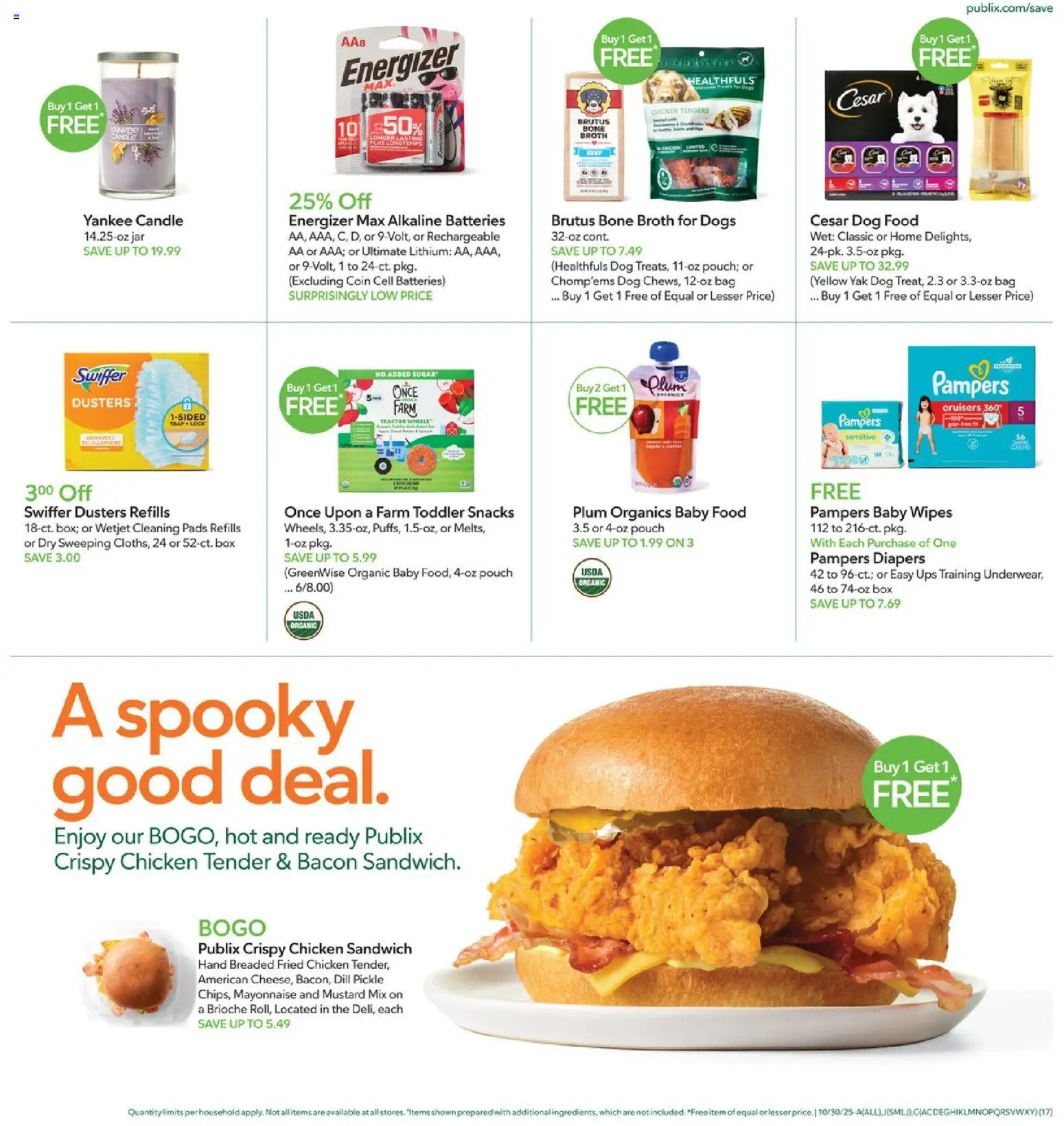 Publix Leaflet - valid from 29.10.2025 | Page: 17 | Products: Plum, Pads, Baby food, Mayonnaise