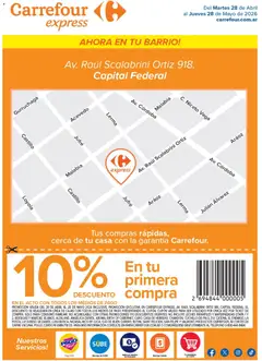 Vista previa Carrefour - Express | Av. Raúl Scalabrini Ortiz 918 CABA  válido desde el 28.04.2026