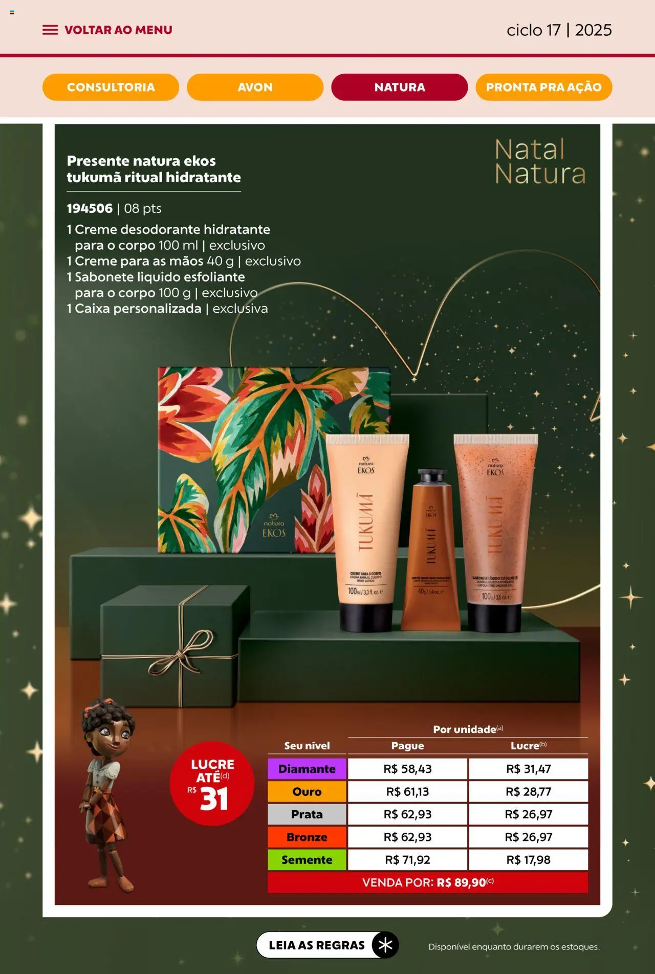 Avon Folheto - válido de 07.10.2025 | Página: 61 | Produtos: Desodorante, Caixa, Creme, Body