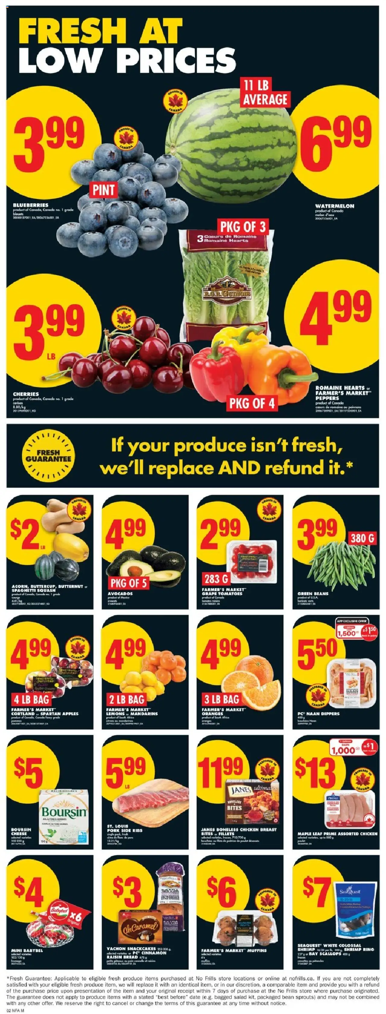 No Frills flyer valid from 21.08.2025 | Page: 3 | Products: PC, Bread, Chicken, Oranges