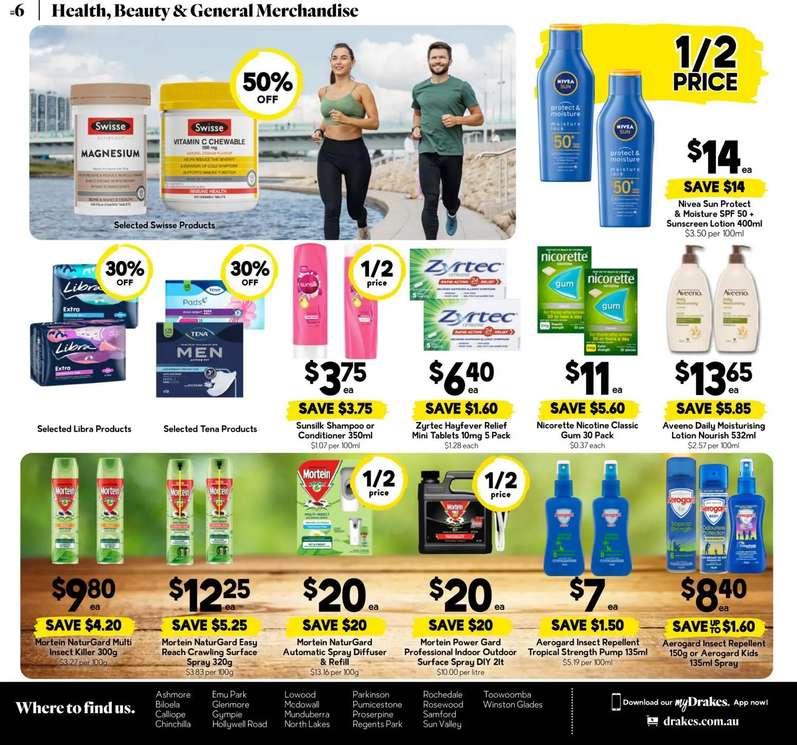 Drakes catalogue - valid from 31.12.2025 | Page: 6 | Products: Shampoo, Conditioner, Sunscreen, Vitamin