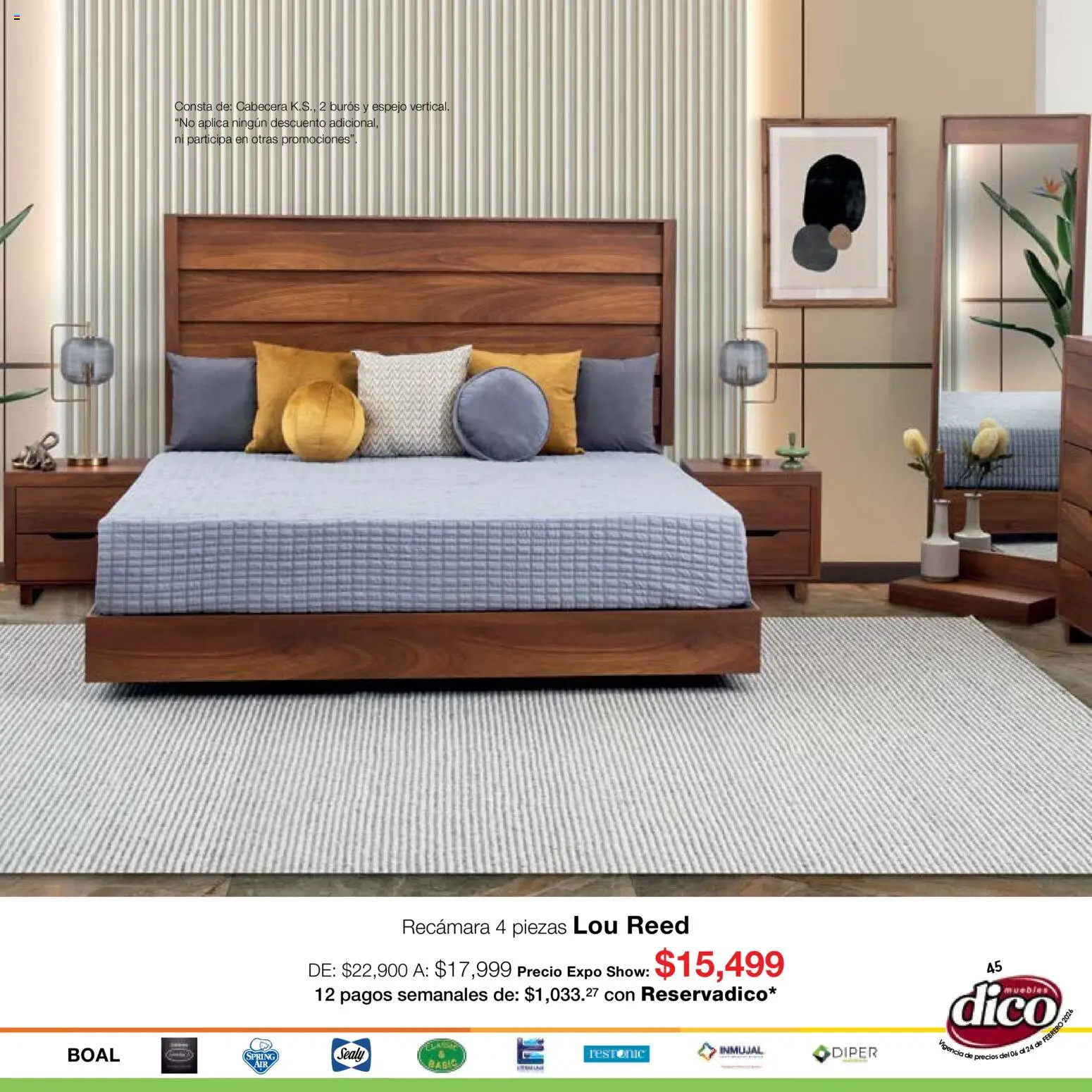 Nuevas ofertas de Muebles Dico válidas en toda la República Mexicana desde el 06.02.2026. ¡Encuentra las mejores ofertas en Muebles Dico catálogo Expo Show! | Página: 45