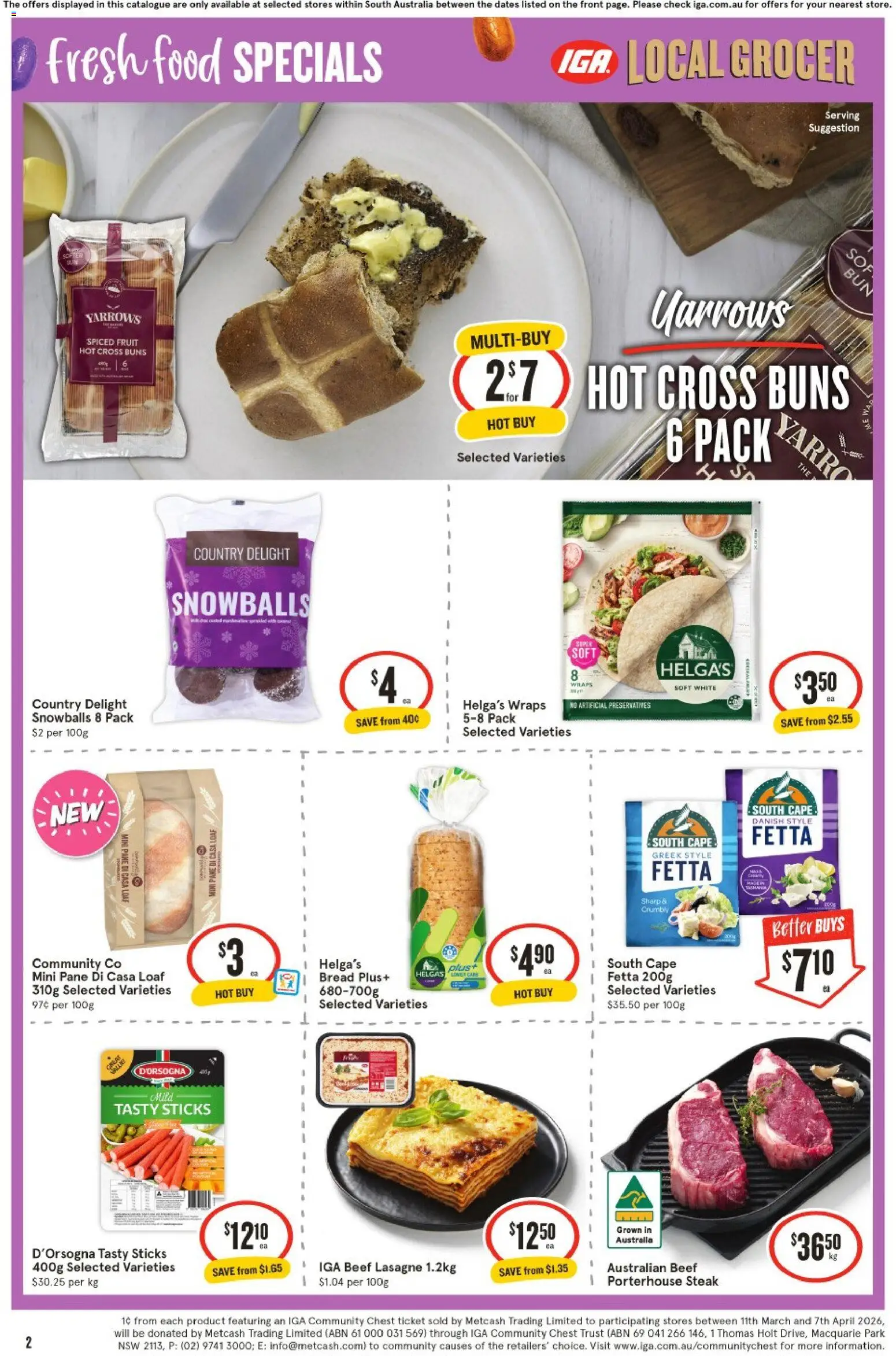 IGA catalogue - valid from 18.03.2026 | Page: 2 | Products: Conditioner, Shaving foam, Beef, Mouthwash