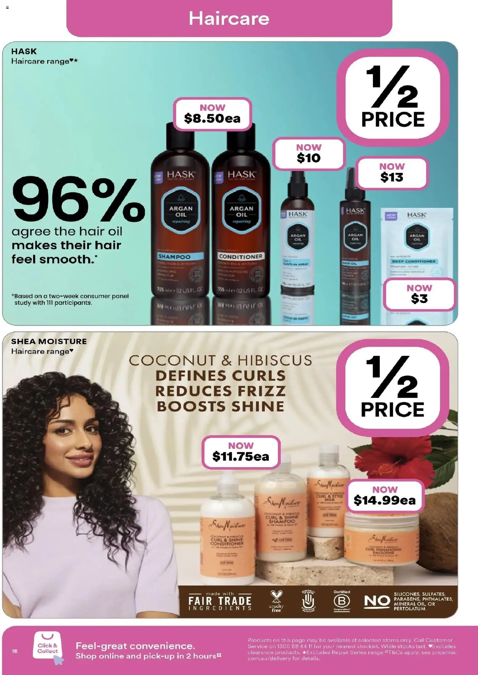 Priceline Pharmacy catalogue - valid from 18.02.2026 | Page: 18 | Products: Shampoo, Conditioner, Oil, Hair oil