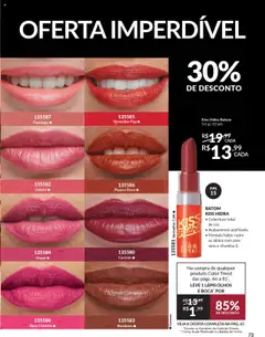 Avon Folheto - válido de 27.07.2025 | Página: 73 | Produtos: Batom, Lápis, Café, Chiclete