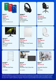 Preview of Costco In-Warehouse Savings - valid from 19.01.2026 | Page: 2 | Products: Chair, Box, Gloves, Headphones