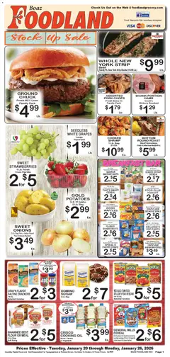 Preview of Foodland weekly ads valid from 20.01.2026