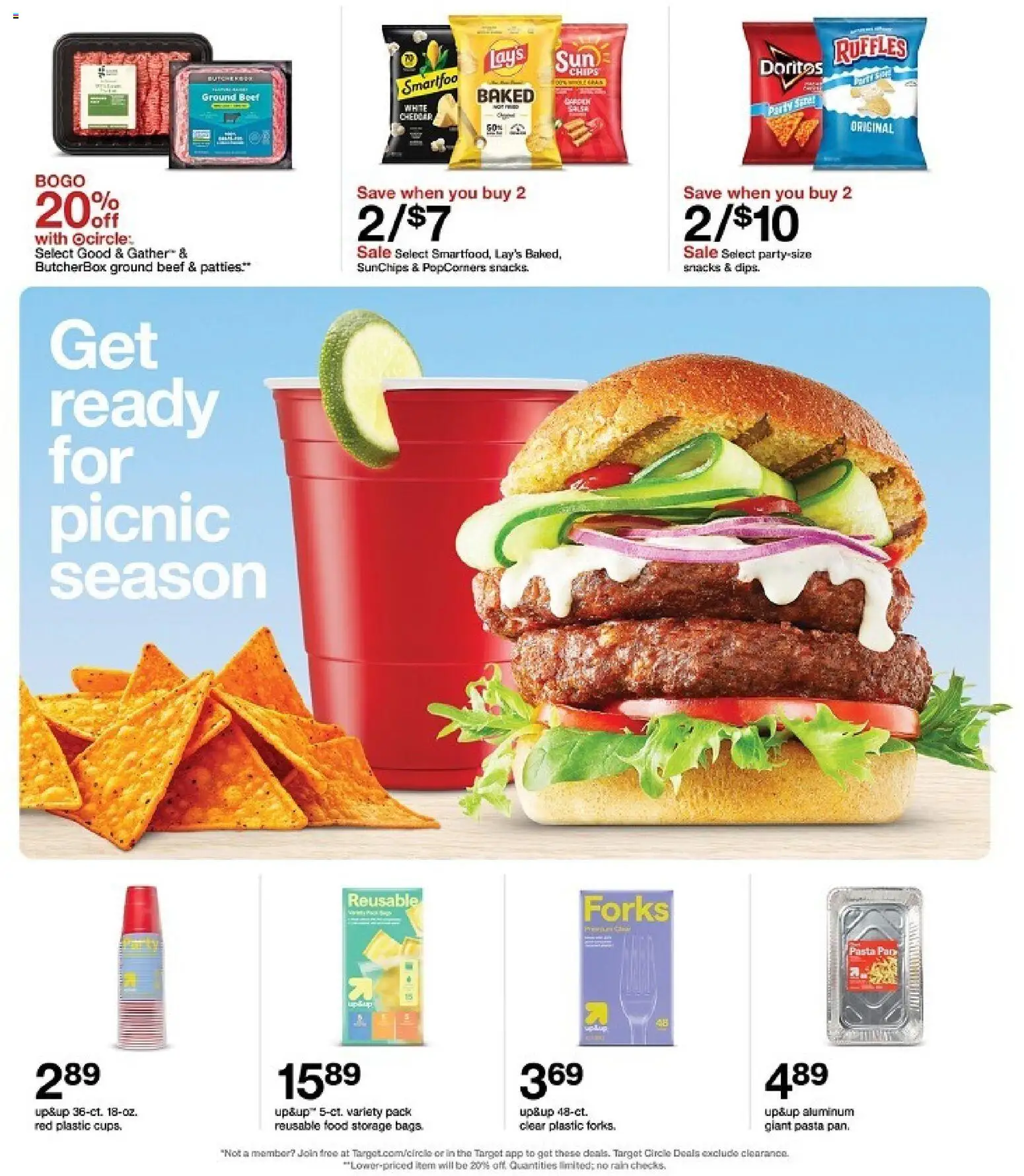 Target Weekly Ad - valid from 19.04.2026 | Page: 2 | Products: Beef, Pasta, Chips