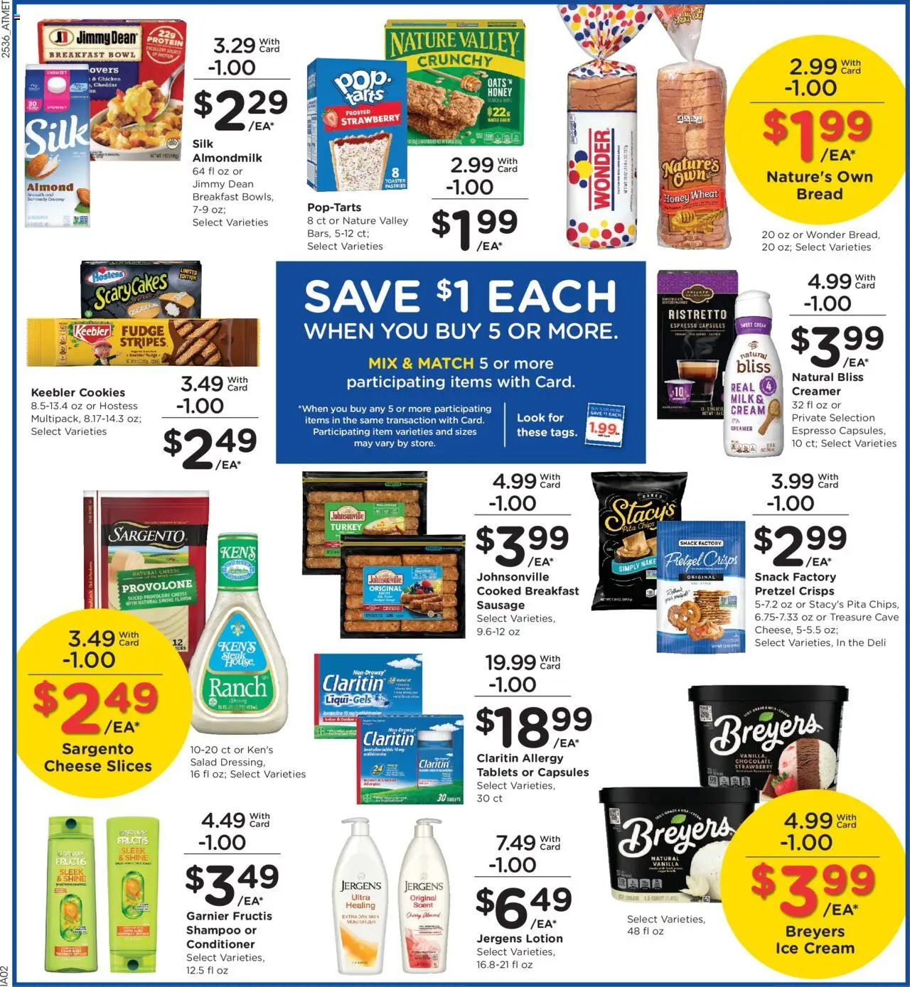 Kroger Weekly Ad - valid from 08.10.2025 | Page: 5 | Products: Shampoo, Ice cream, Salad, Sausage