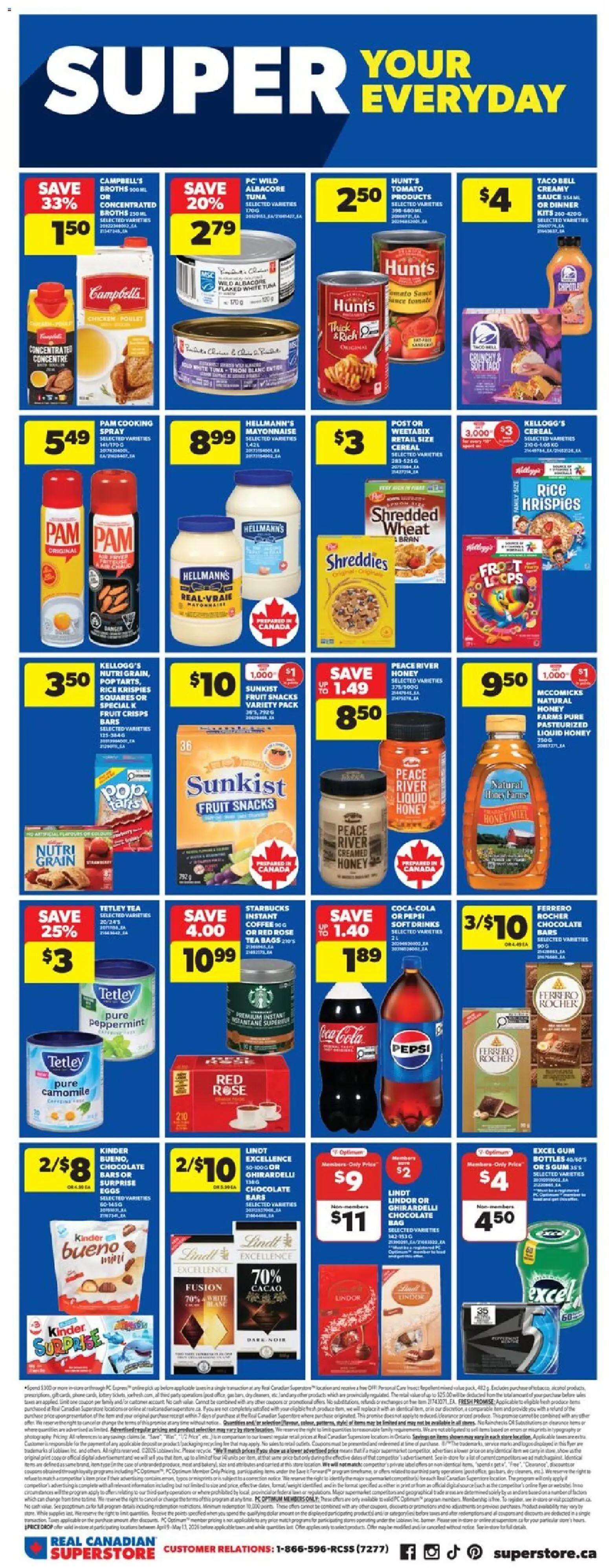 Real Canadian Superstore flyer valid from 23.04.2026 | Page: 15 | Products: Rice, Tea, Phone, Eggs