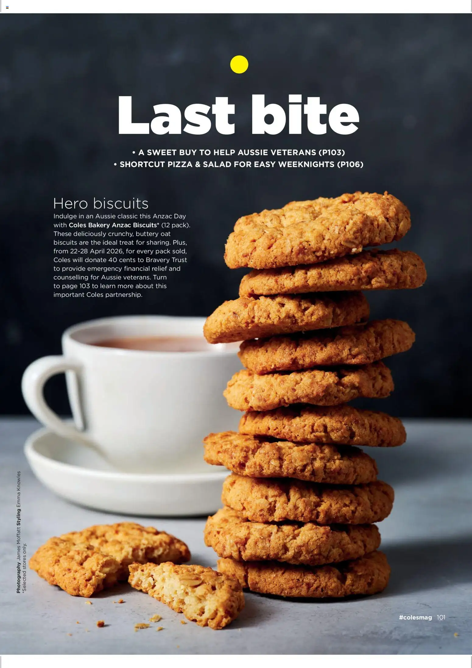 Coles catalogue - valid from 02.04.2026 | Page: 101 | Products: Pizza, Biscuits, Salad, Bakery