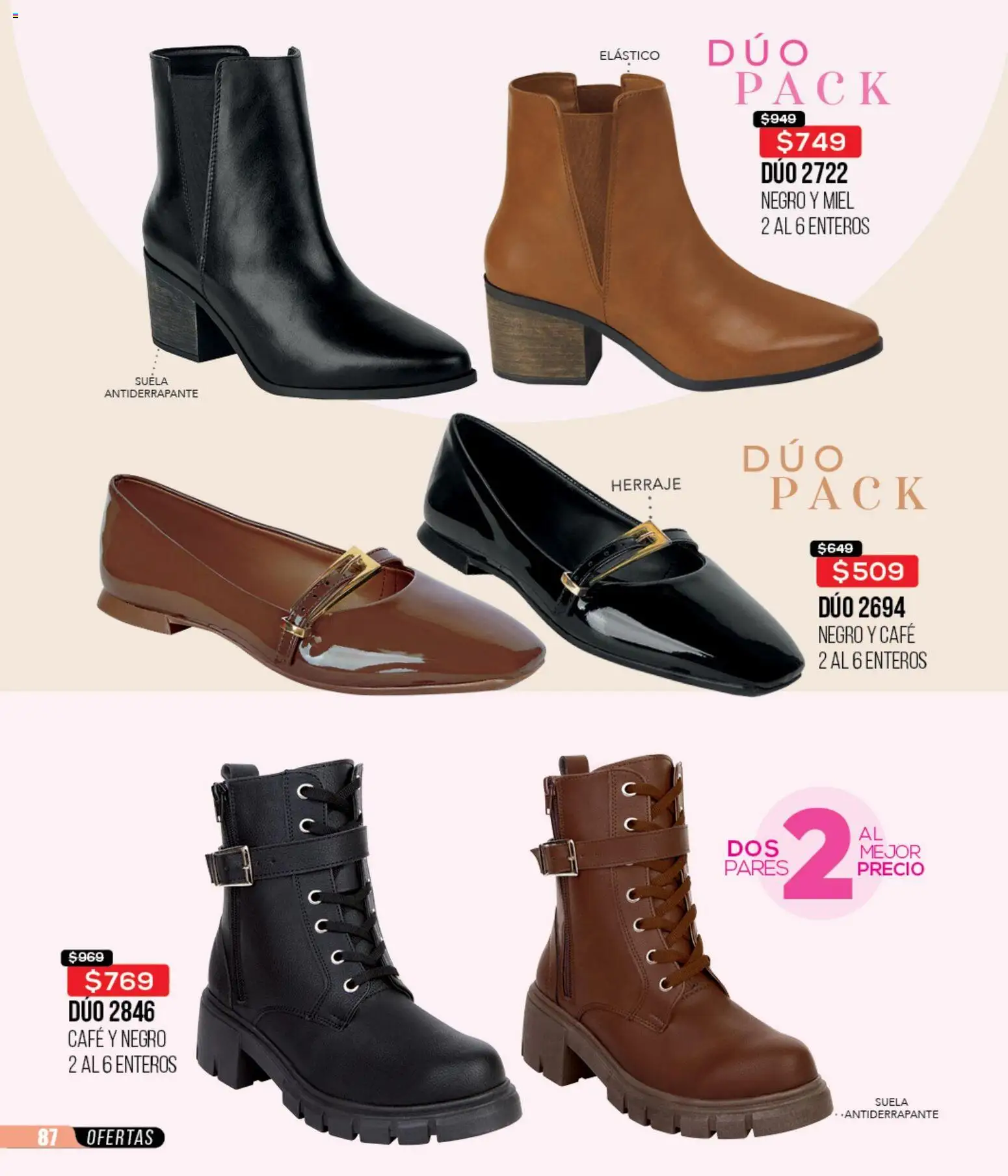 Nuevas ofertas de Cklass válidas en toda la República Mexicana desde el 12.01.2026. ¡Encuentra las mejores ofertas en Cklass catálogo Mega Ofertas Calzado! | Página: 88 | Productos: Café