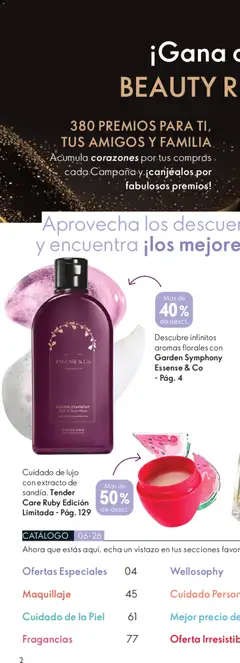 Vista previa de Oriflame campaña 6 2026, nuevo folleto de la tienda, válido en México a partir del 18.04.2026 | Página: 2 | Productos: Máscara, Maquillaje, Campana