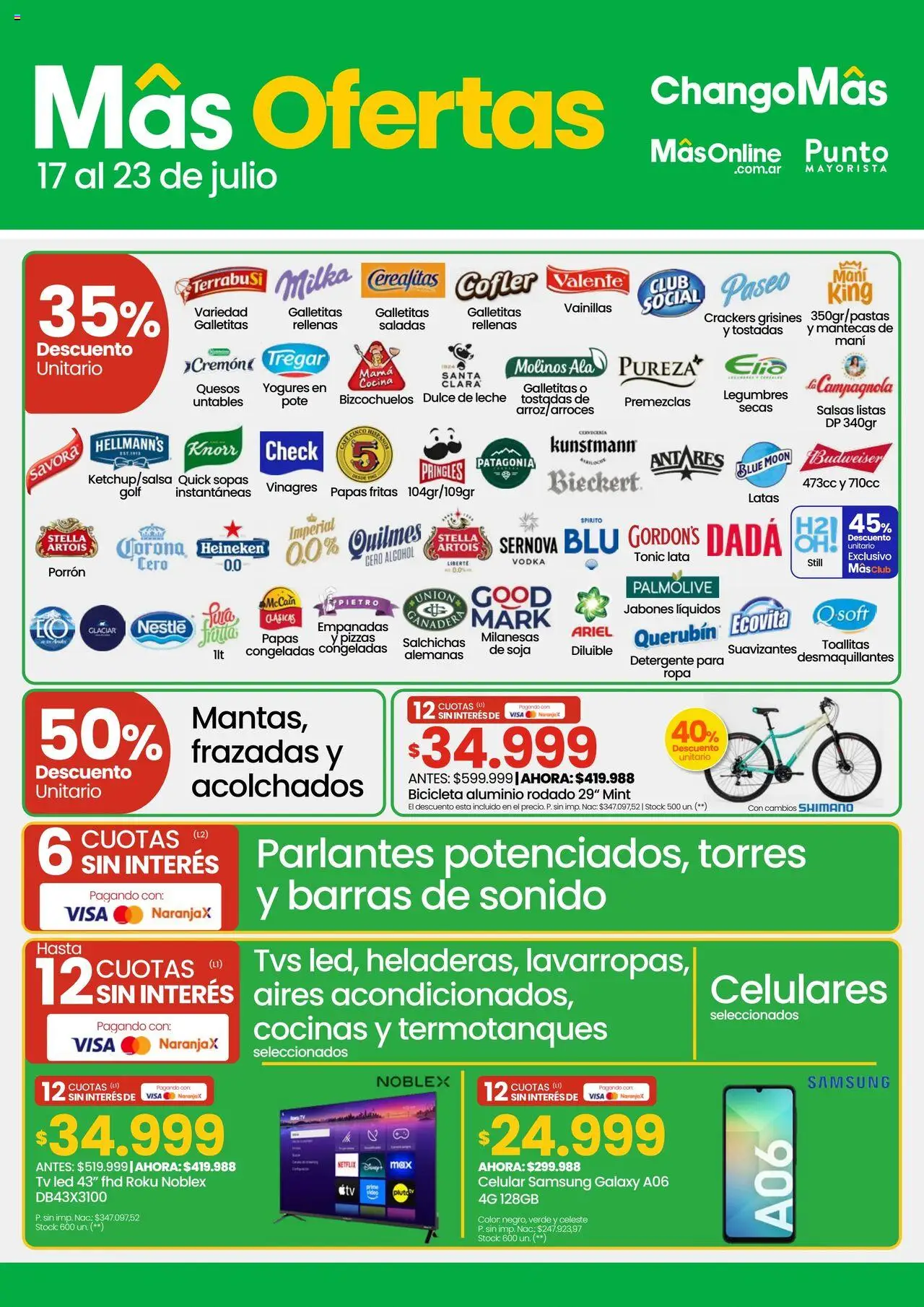 Punto Mayorista catálogo │ válido desde el 17.07.2025 | Página: 1 | Productos: Galletitas, Mani, Detergente, Papas fritas