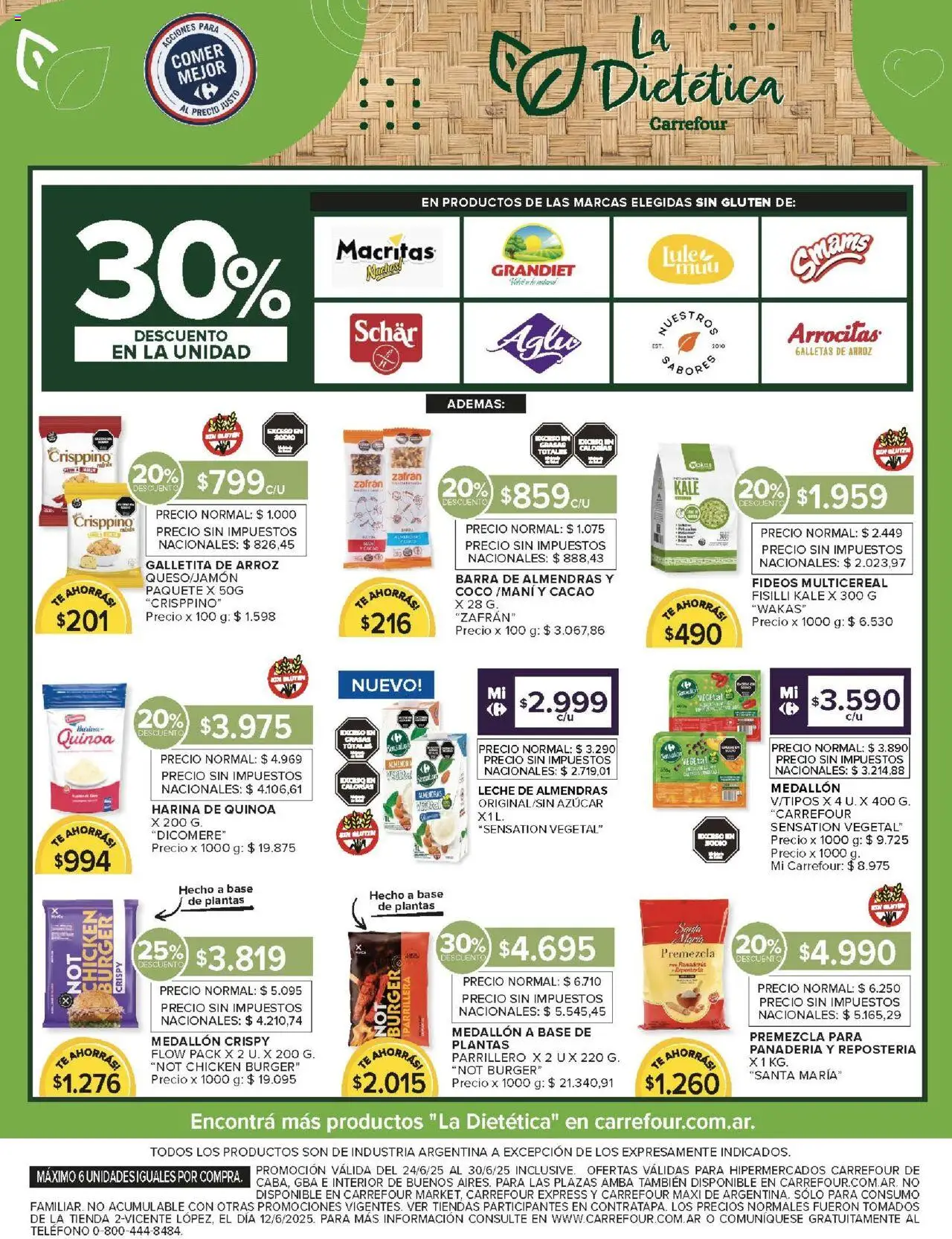 Carrefour ofertas │ válido desde el 24.06.2025 | Página: 17 | Productos: Leche, Arroz, Té, Fideos