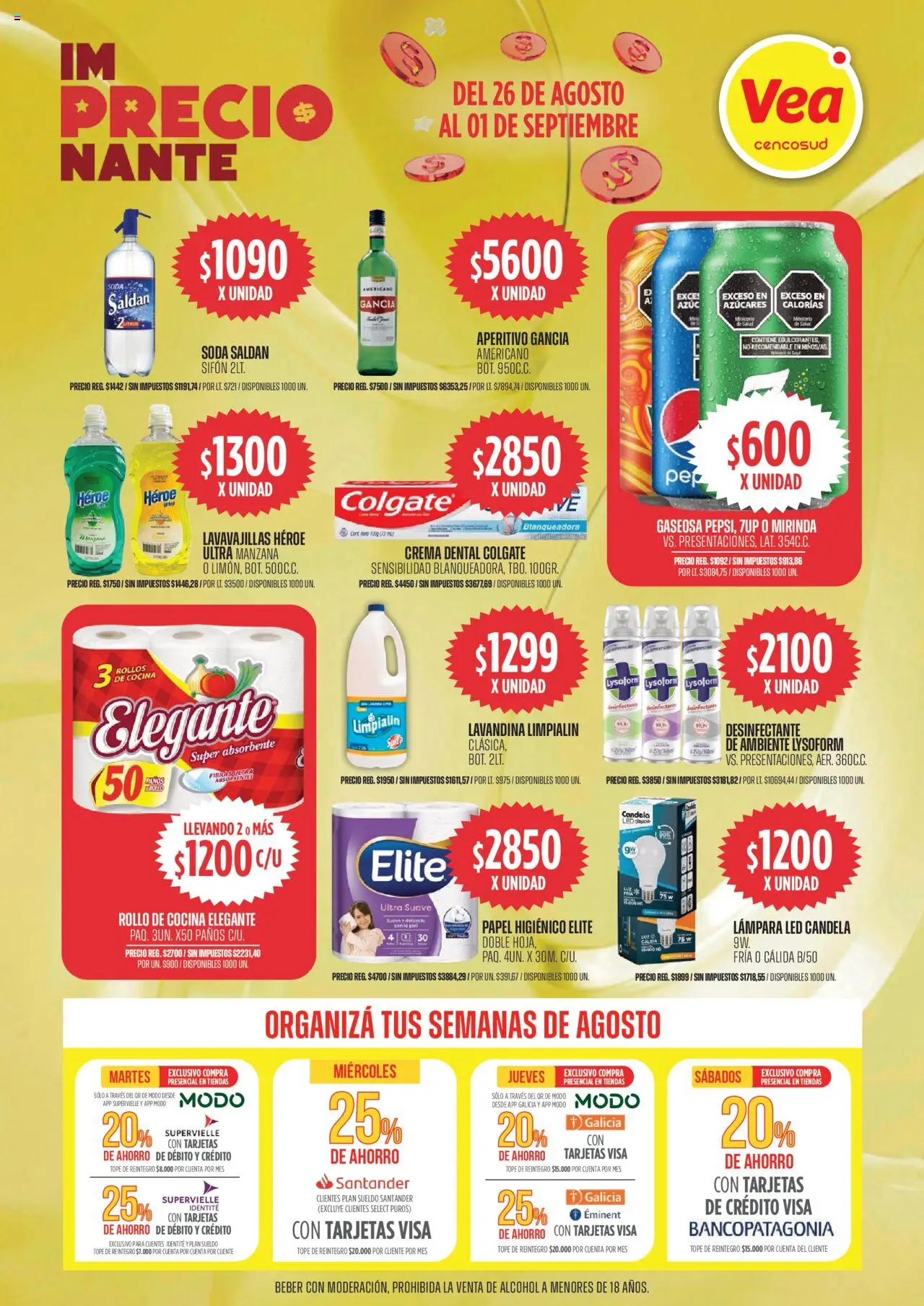 Vea - Oferta imPRECIOnante │ válido desde el 26.08.2025 | Página: 3 | Productos: Desinfectante, Cocina, Lavavajillas, Crema