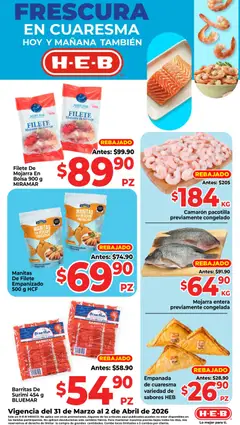 Vista previa de H-E-B folleto Ofertas, nuevo folleto de la tienda, válido en México a partir del 31.03.2026
