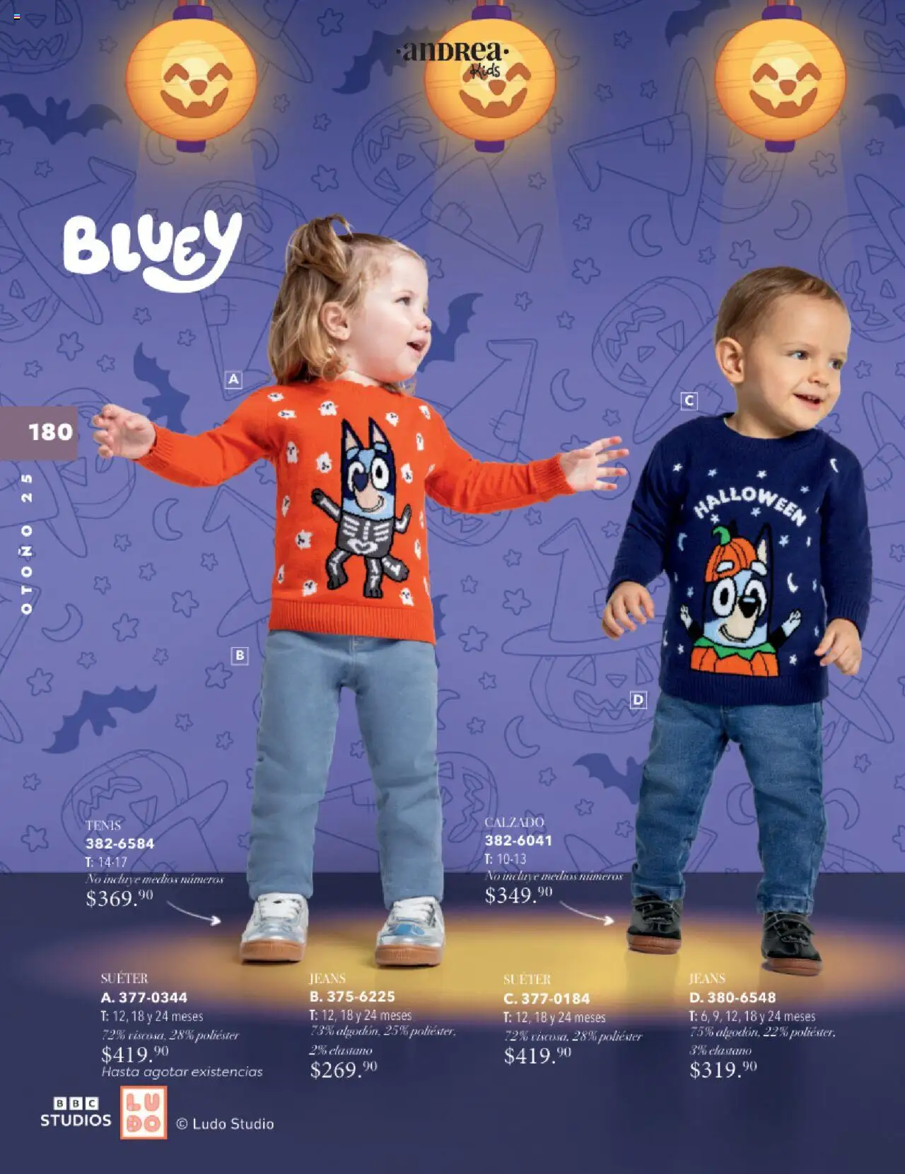 Nuevas ofertas de Andrea válidas en toda la República Mexicana desde el 24.08.2025. ¡Encuentra las mejores ofertas en Andrea - Catálogo Infantil Baby! | Página: 56 | Productos: Suéter, Tenis