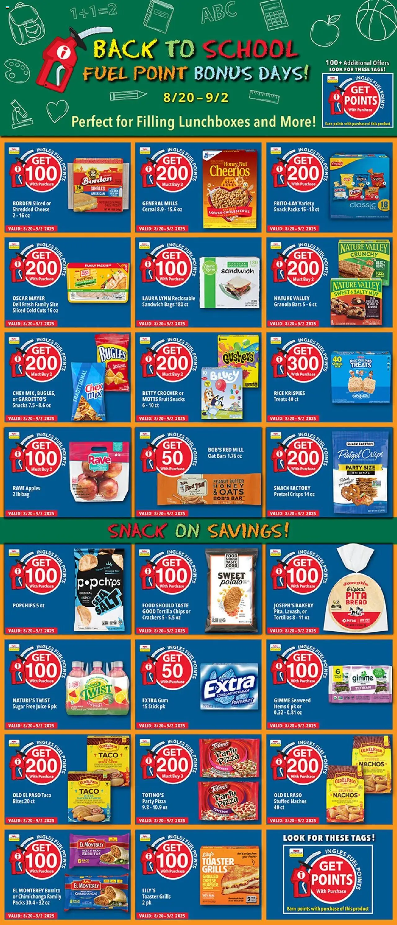 Ingles Weekly Ad - valid from 20.08.2025 | Page: 9 | Products: Butter, Apples, Salt, Sugar