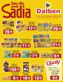 Supermercado Dalben ofertas Sadia - Pré-Visualização do folheto da loja Supermercado Dalben, válido de 06.04.2026