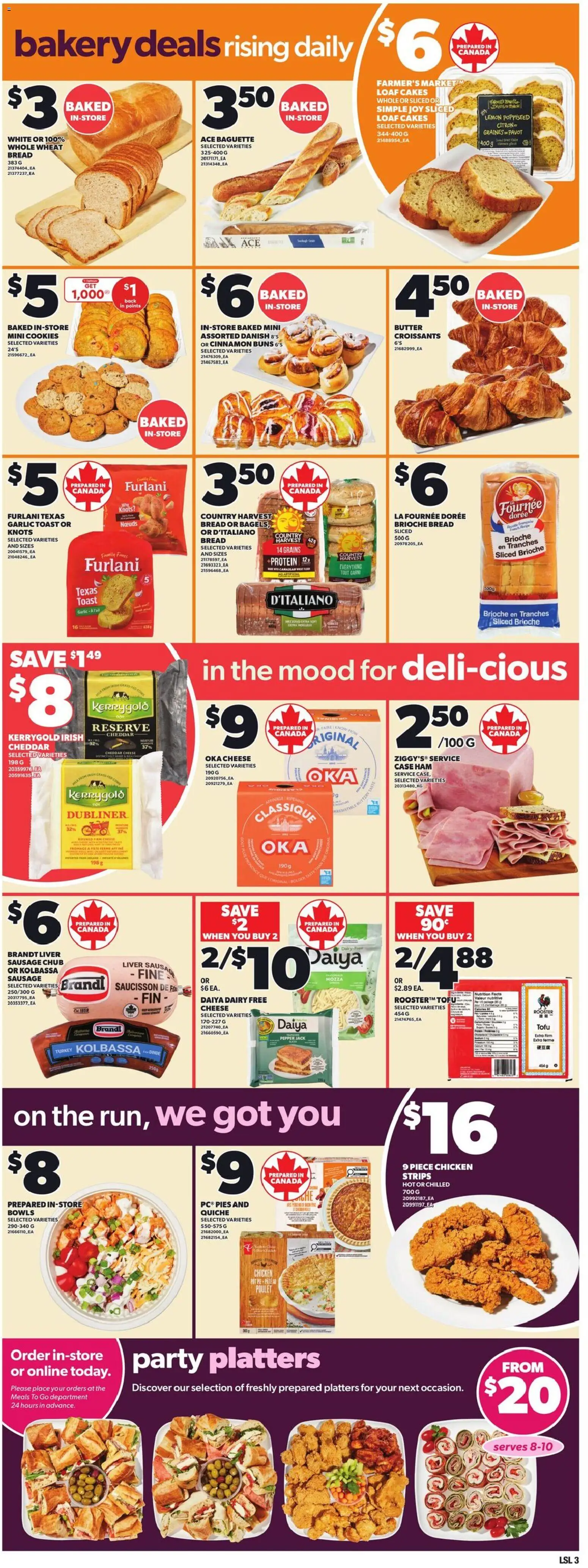 Loblaws flyer valid from 12.03.2026 | Page: 6 | Products: Turkey, Bread, Ham, Chicken