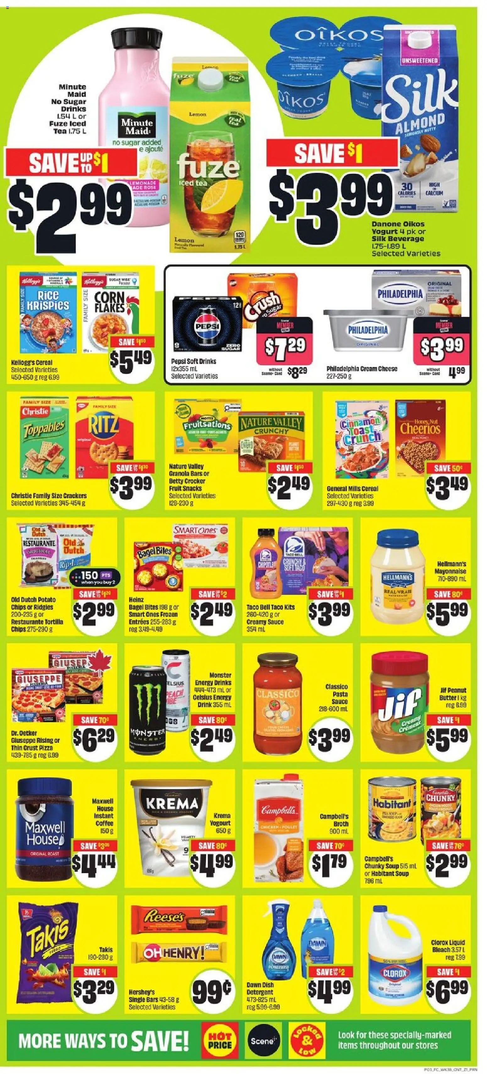 FreshCo flyer valid from 15.01.2026 | Page: 4 | Products: Pasta, Flakes, Detergent, Yogurt
