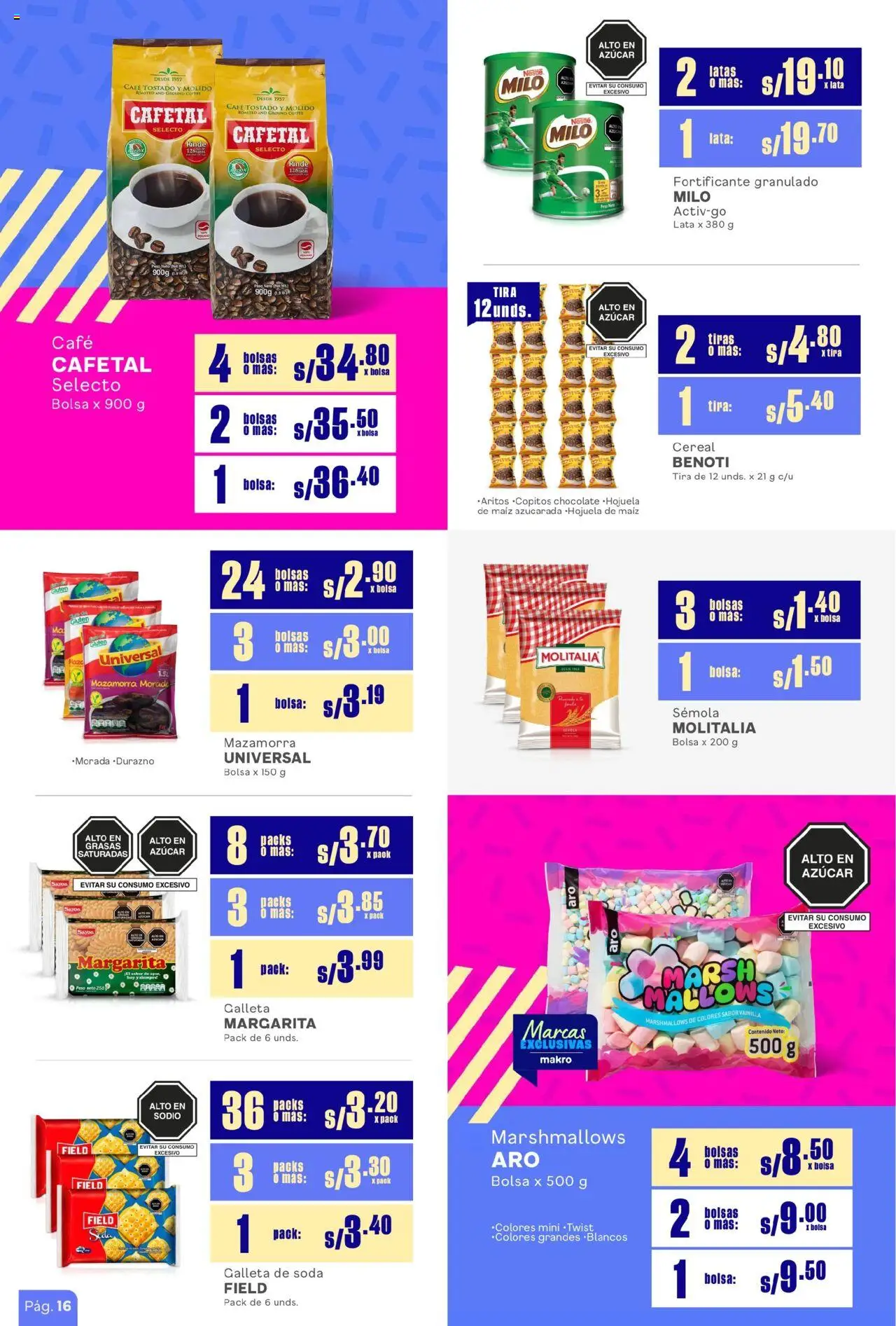 Catálogo Makro válido desde 31.07.2025 | Página: 3 | Productos: Café, Bolsa, Peso