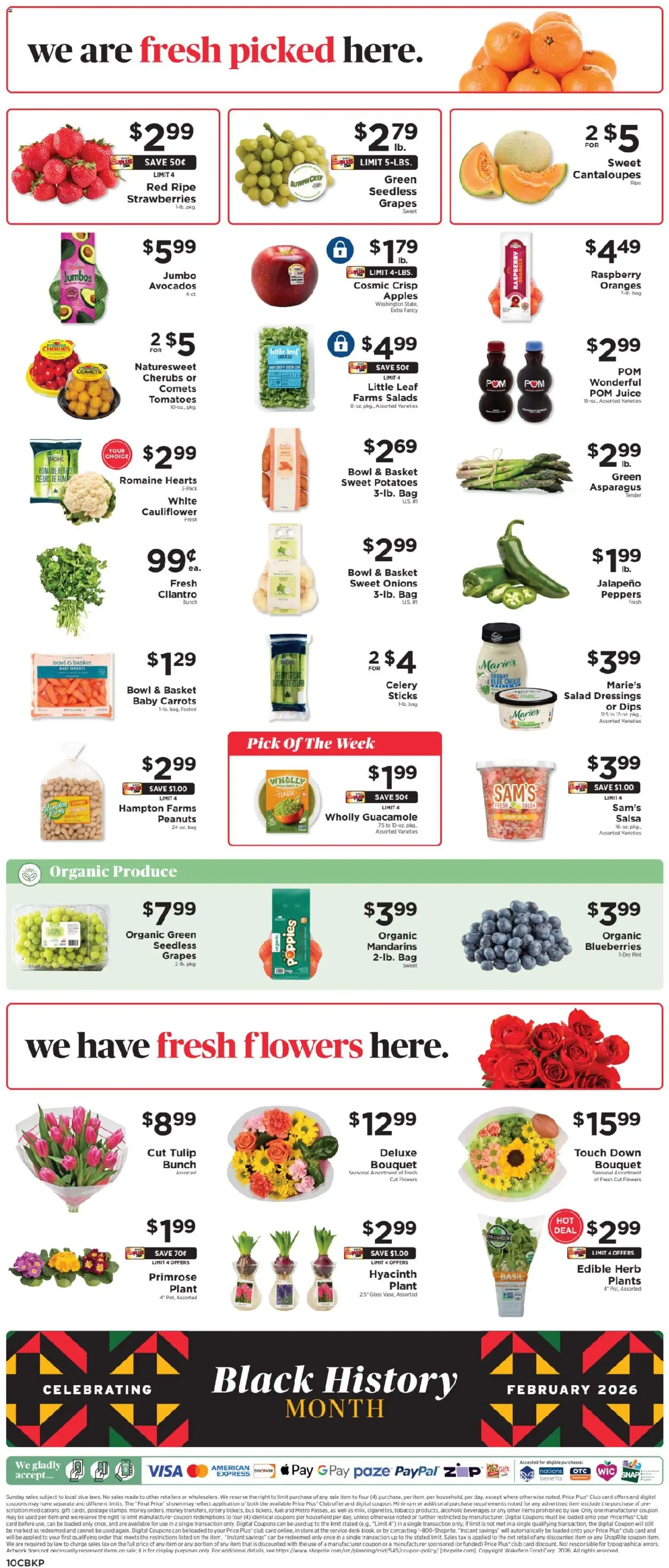 ShopRite Weekly Ad 2 - valid from 29.01.2026 | Page: 11 | Products: Mandarins, Cheese, Juice, Tomatoes