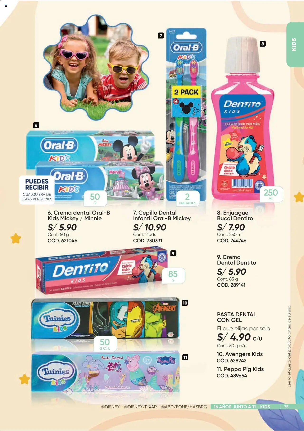 Catálogo Azzorti válido desde 15.09.2025 | Página: 75 | Productos: Pasta dental, Enjuague bucal, Pasta, Crema
