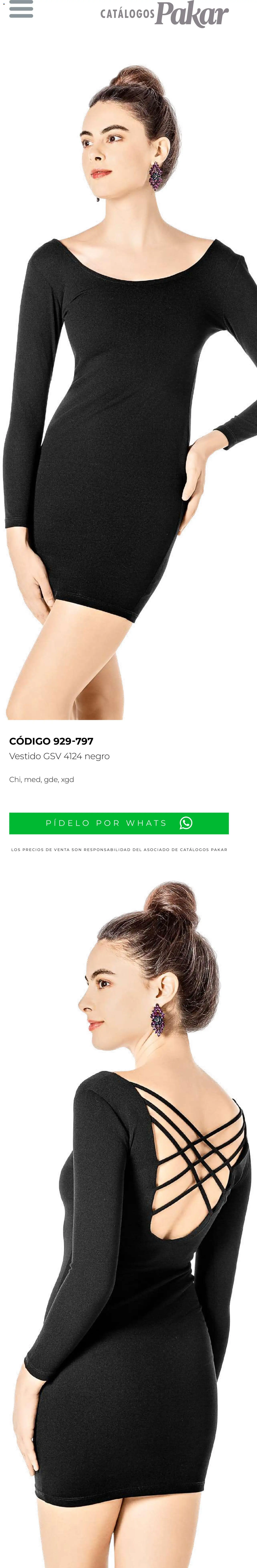 Nuevas ofertas de SC Pakar válidas en toda la República Mexicana desde el 21.11.2025. ¡Encuentra las mejores ofertas en SC Pakar catálogo Vámonos De Fiesta! | Página: 19 | Productos: Vestido