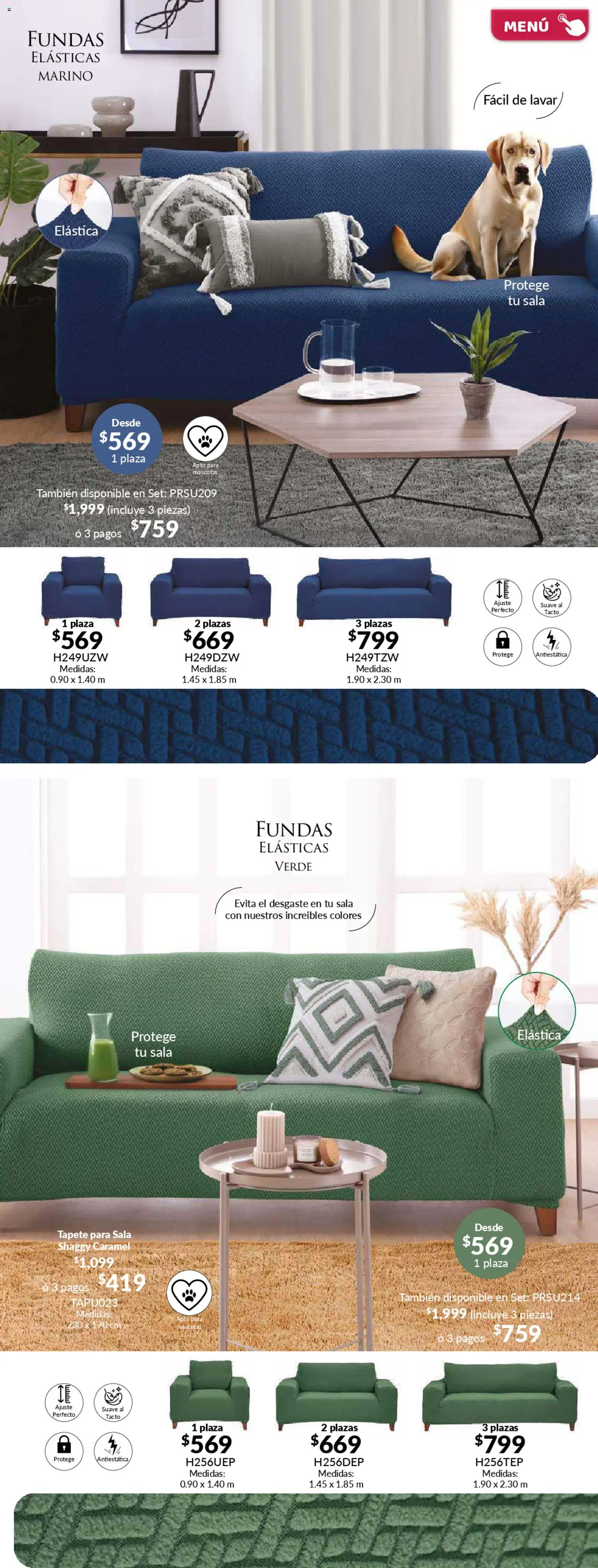 Nuevas ofertas de Colchas Concord válidas en toda la República Mexicana desde el 01.02.2026. ¡Encuentra las mejores ofertas en Colchas Concord catálogo! | Página: 122 | Productos: Tapete