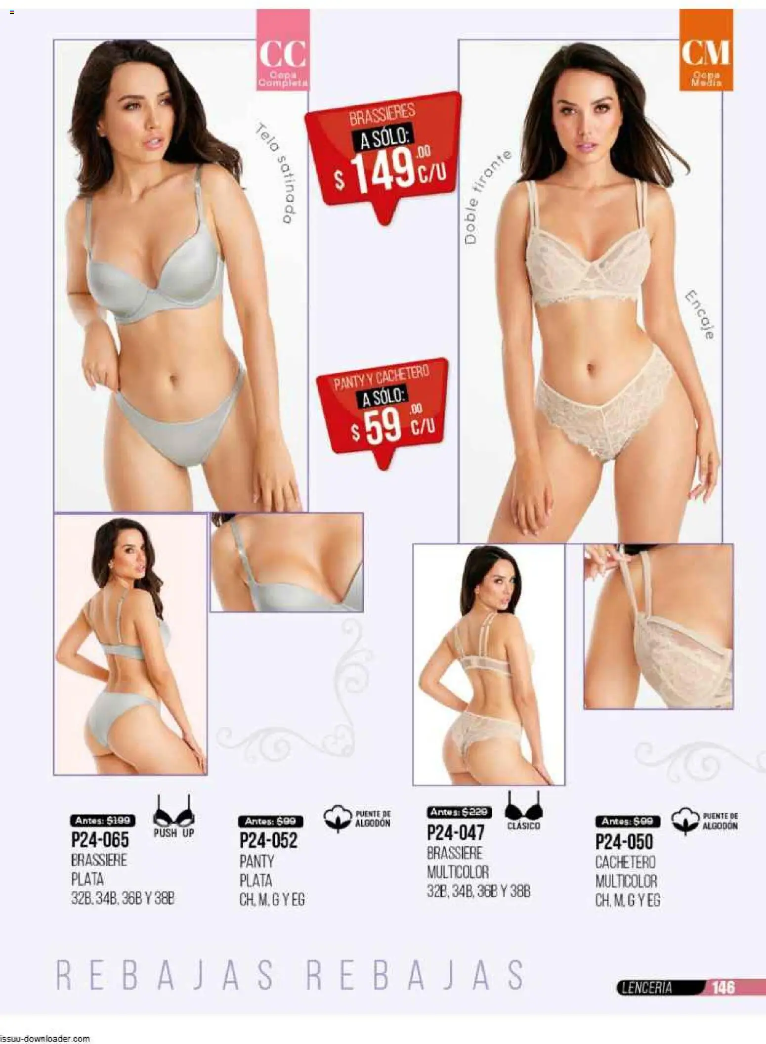 Nuevas ofertas de Cklass válidas en toda la República Mexicana desde el 31.10.2025. ¡Encuentra las mejores ofertas en Cklass catálogo Super Rebajas Ropa! | Página: 149 | Productos: Fuente, Algodón, Lenceria, Cachetero