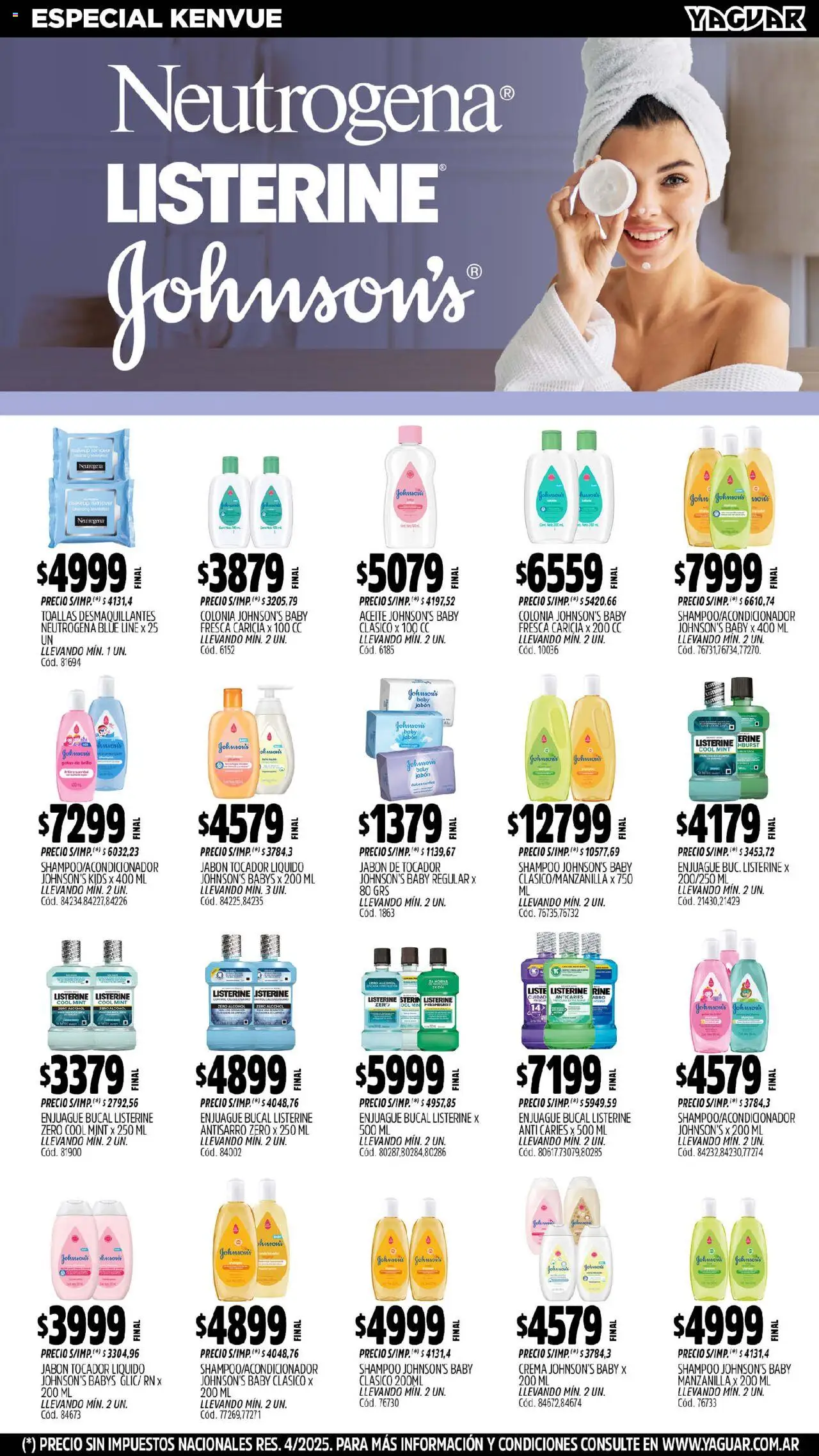 Yaguar - Salta │ válido desde el 15.09.2025 | Página: 26 | Productos: Toallas, Shampoo, Jabón, Enjuague bucal