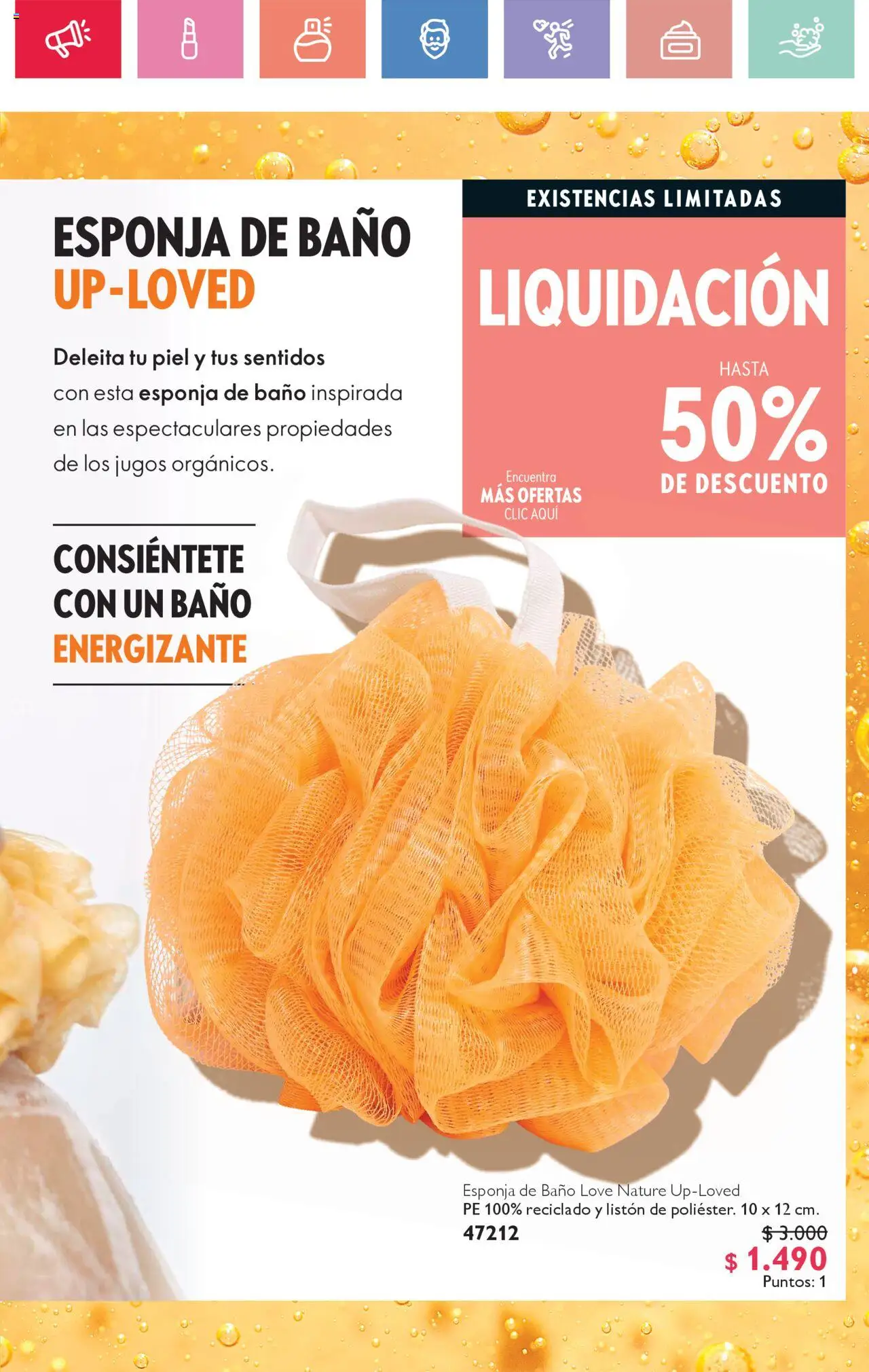 Oriflame catálogo │ válido desde el 21.06.2025 | Página: 109 | Productos: Esponja, Baño