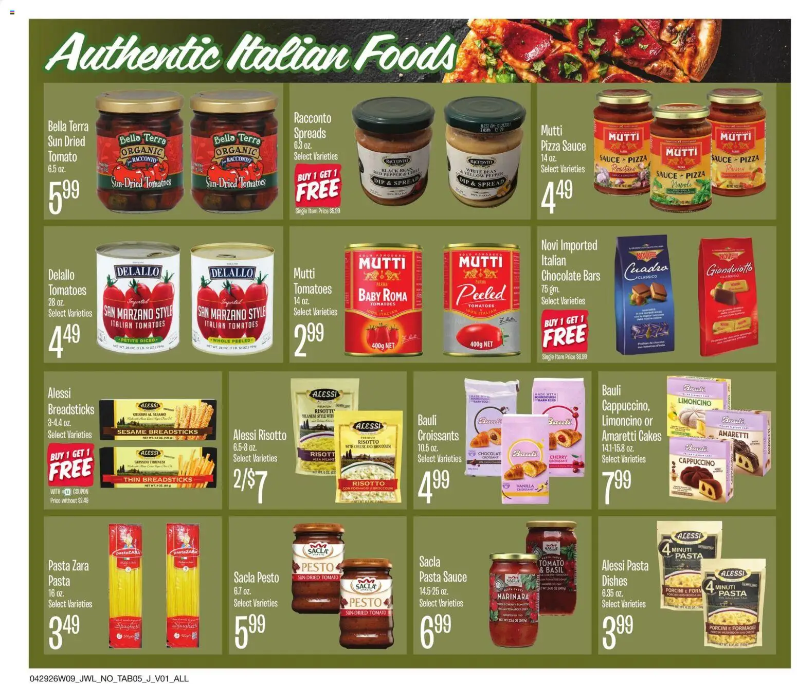 Jewel Osco Specialty & Local - valid from 29.04.2026 | Page: 5 | Products: Chocolate, Pizza, Tomatoes, Pepper