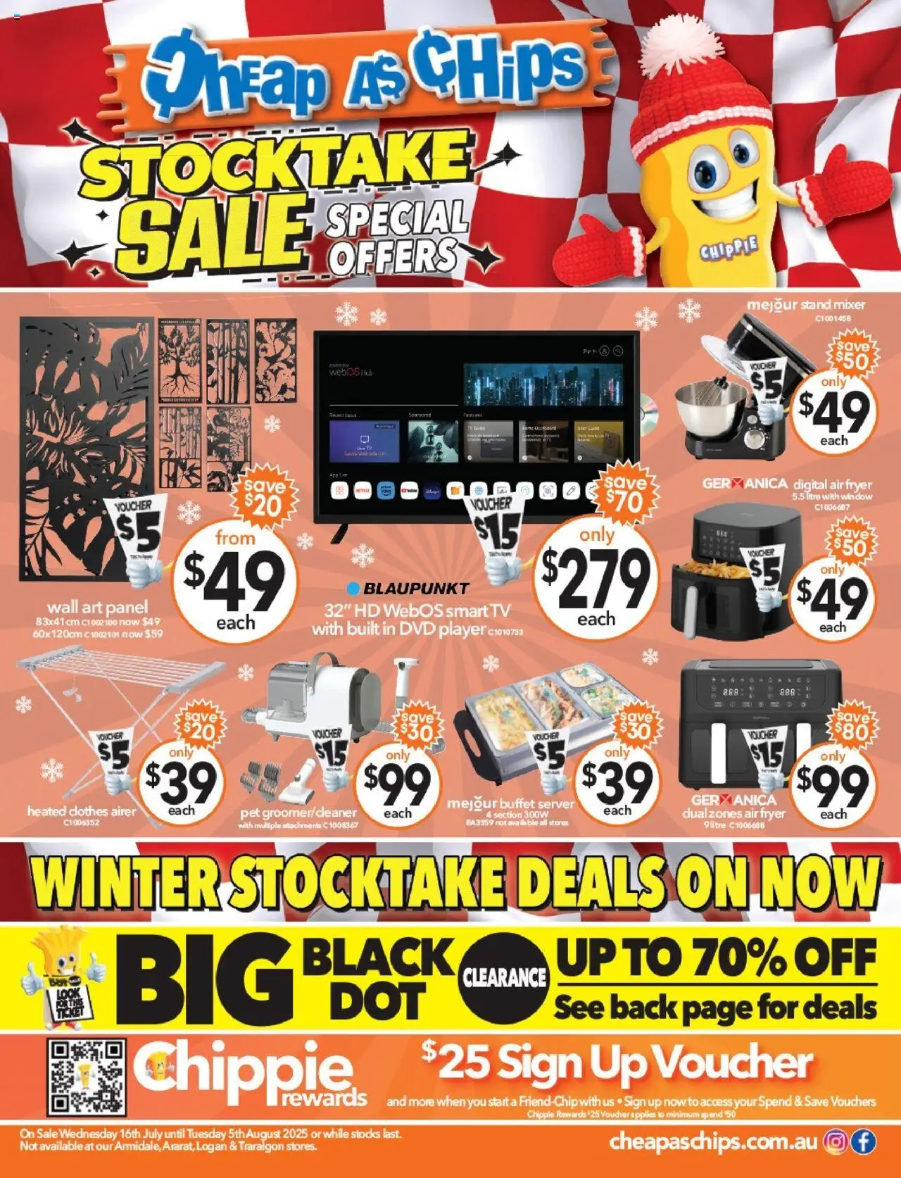 Cheap as Chips catalogue - valid from 16.07.2025 | Page: 1 | Products: Chips, Digital, Player, Mixer