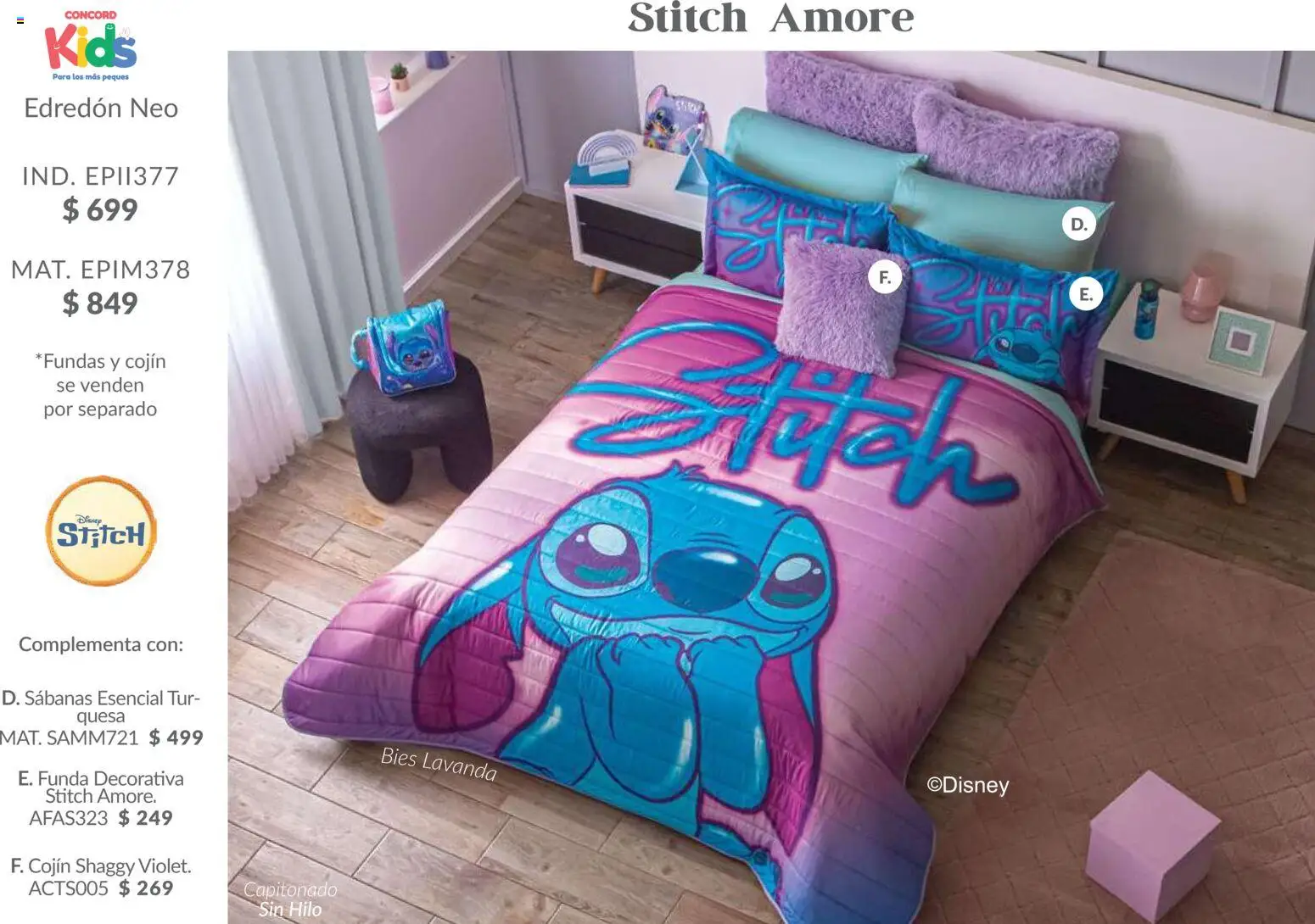 Nuevas ofertas de Colchas Concord válidas en toda la República Mexicana desde el 01.02.2026. ¡Encuentra las mejores ofertas en Colchas Concord catálogo Kids! | Página: 28 | Productos: Funda, Sabanas