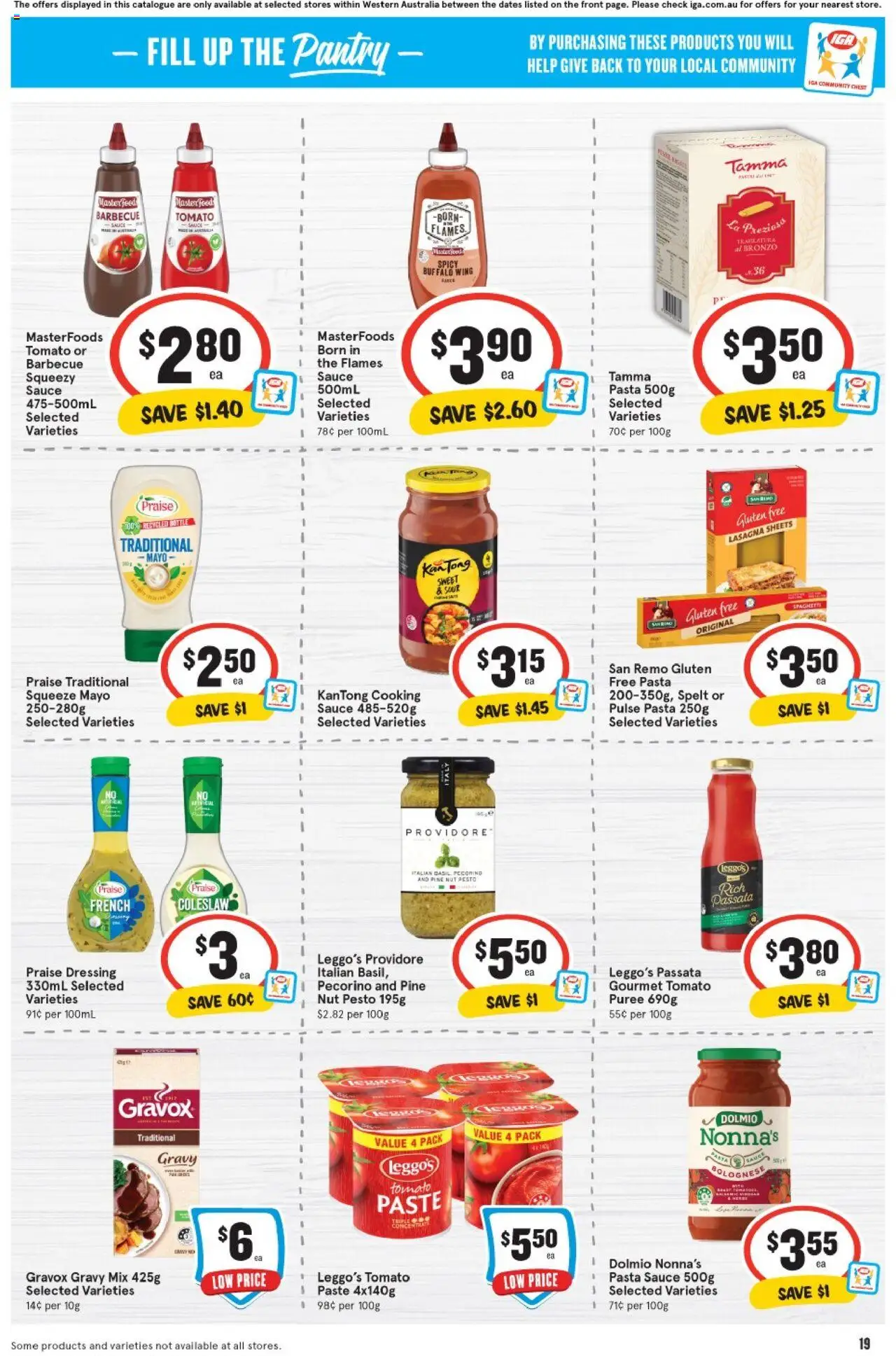IGA catalogue - valid from 13.08.2025 | Page: 19 | Products: Pasta, Sauce