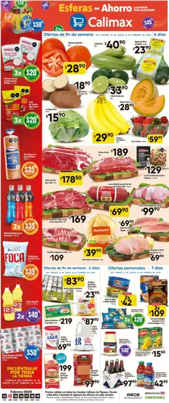 Vista previa de Calimax folleto Rosarito, nuevo folleto de la tienda, válido en México a partir del 13.02.2026